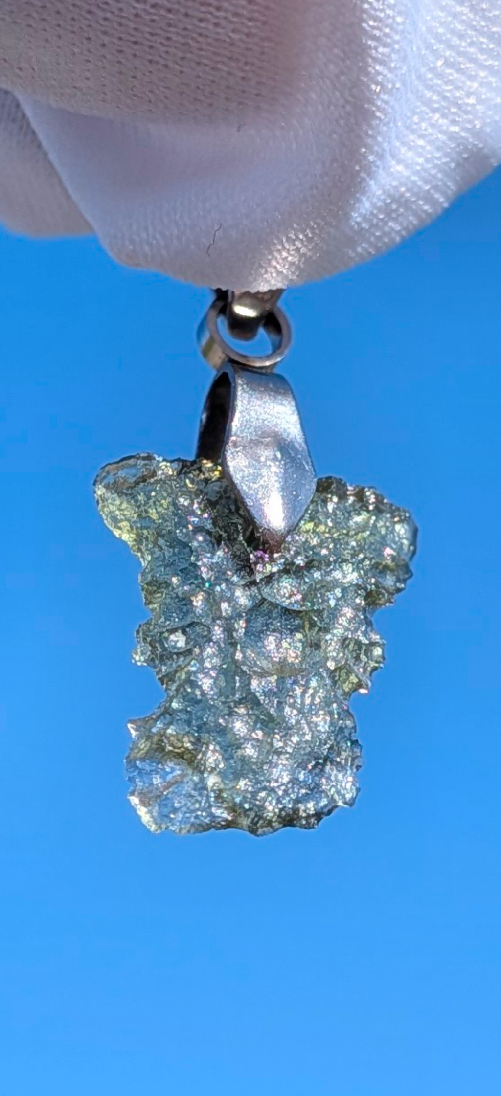 Moldavite Hand-Made Pendant #2 - 0.8g