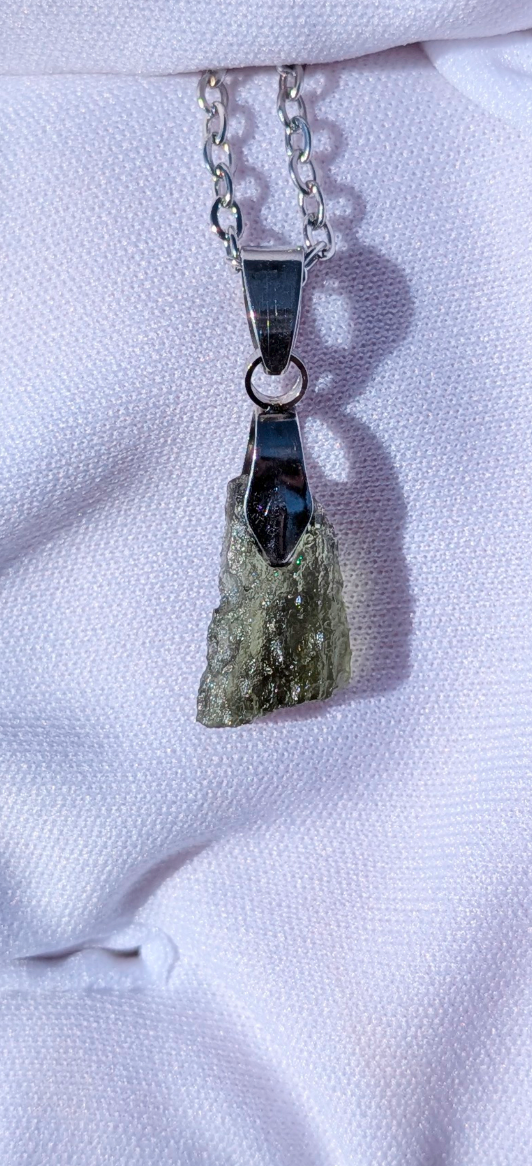 Moldavite Hand-Made Pendant #3 - 0.9g