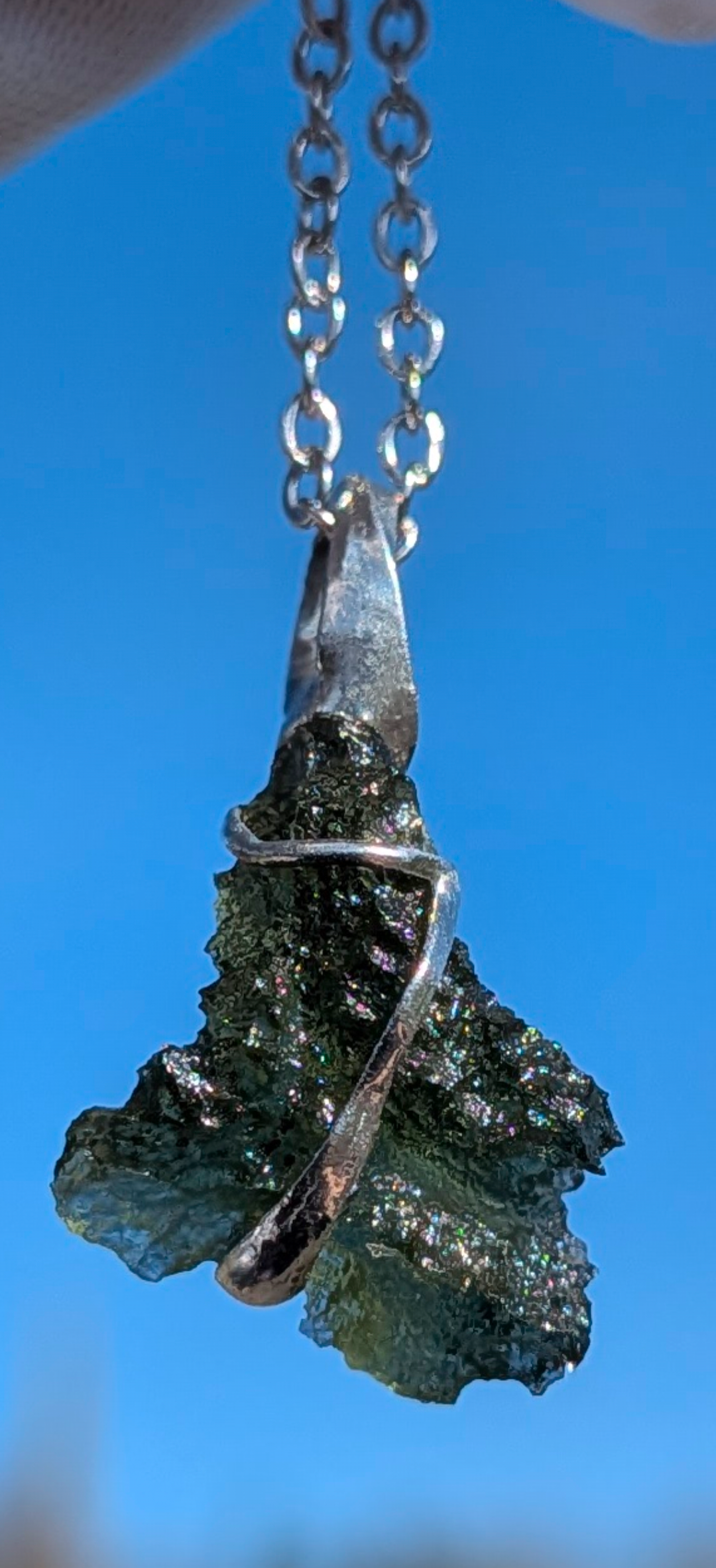 Moldavite Hand-Made Pendant #4 - 1.33g