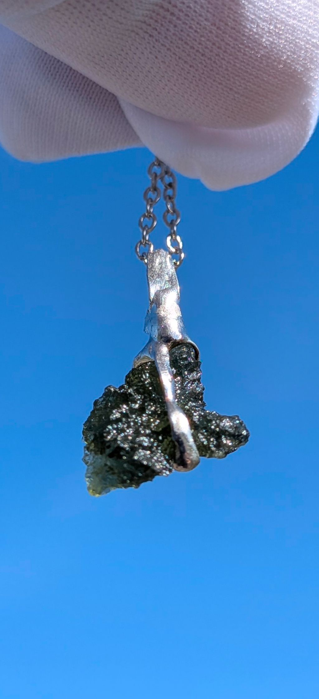 Moldavite Hand-Made Pendant #4 - 1.33g