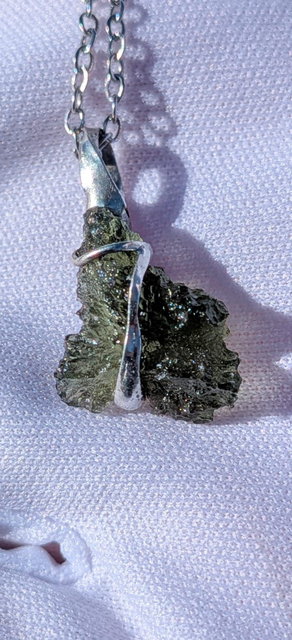 Moldavite Hand-Made Pendant #4 - 1.33g
