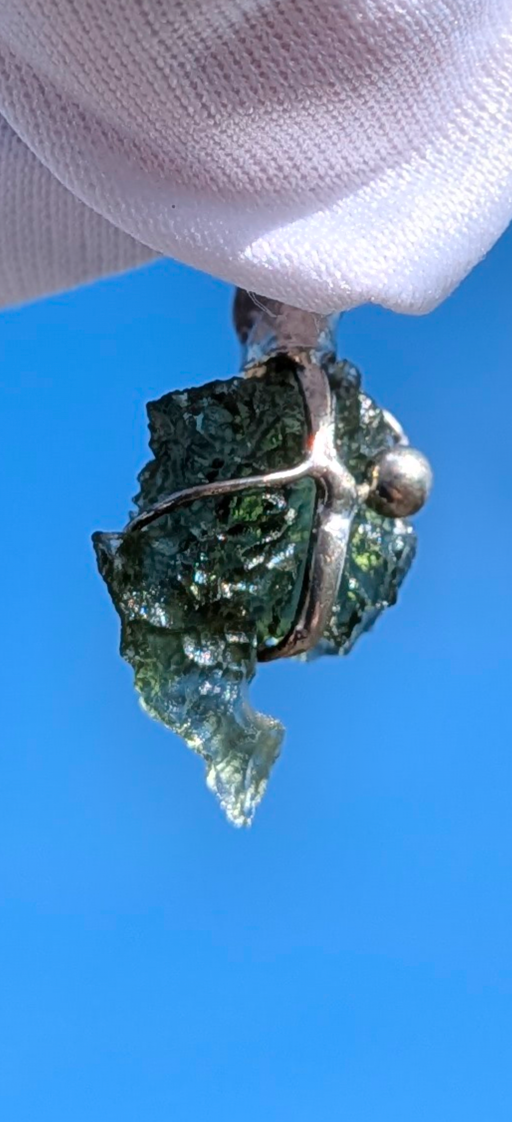 Moldavite Hand-Made Pendant #6 - 1.69g