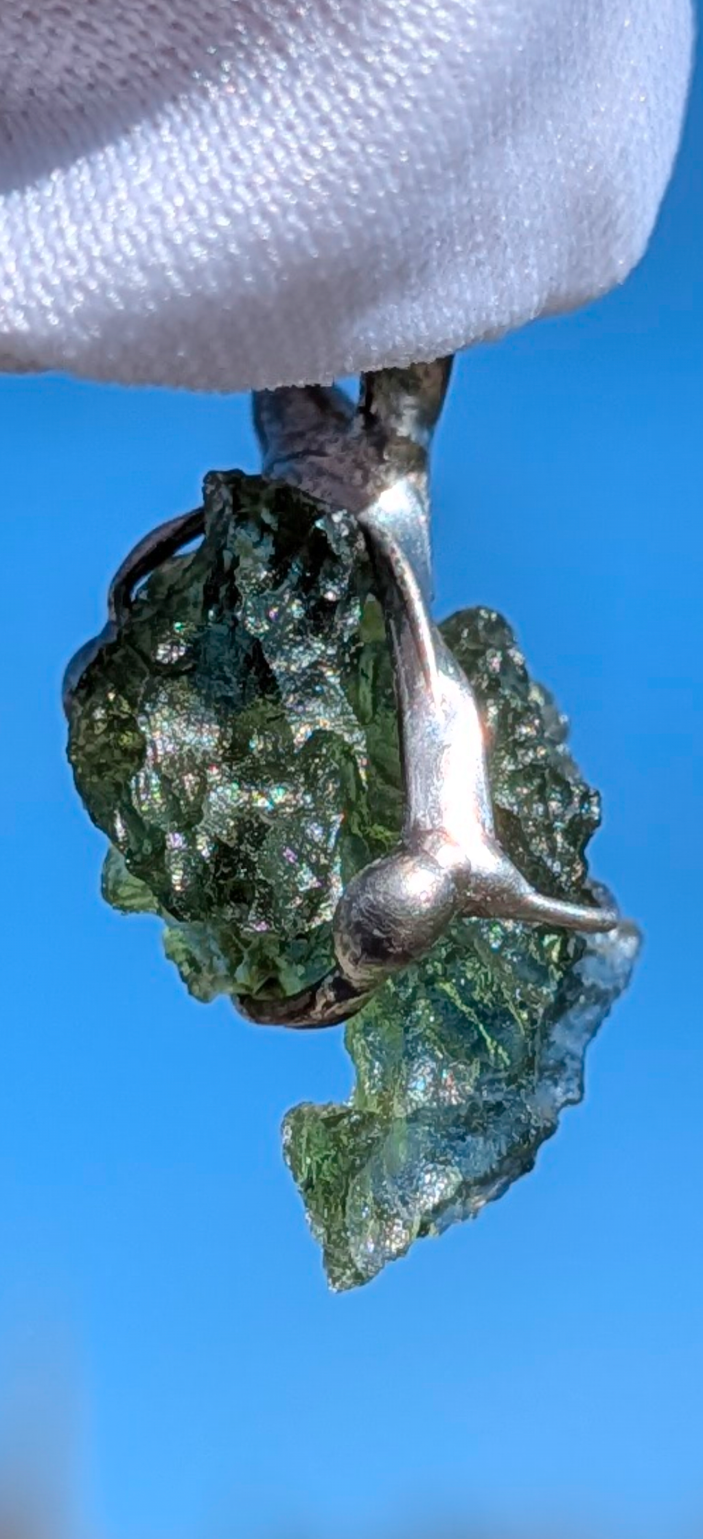 Moldavite Hand-Made Pendant #6 - 1.69g