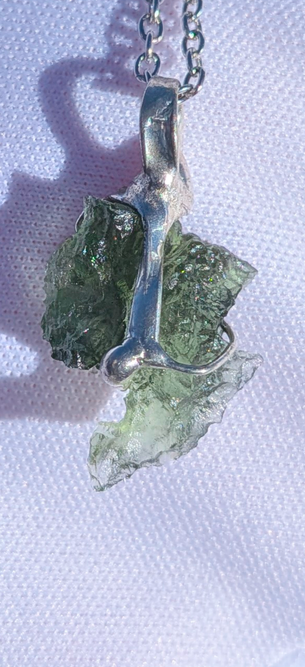 Moldavite Hand-Made Pendant #6 - 1.69g