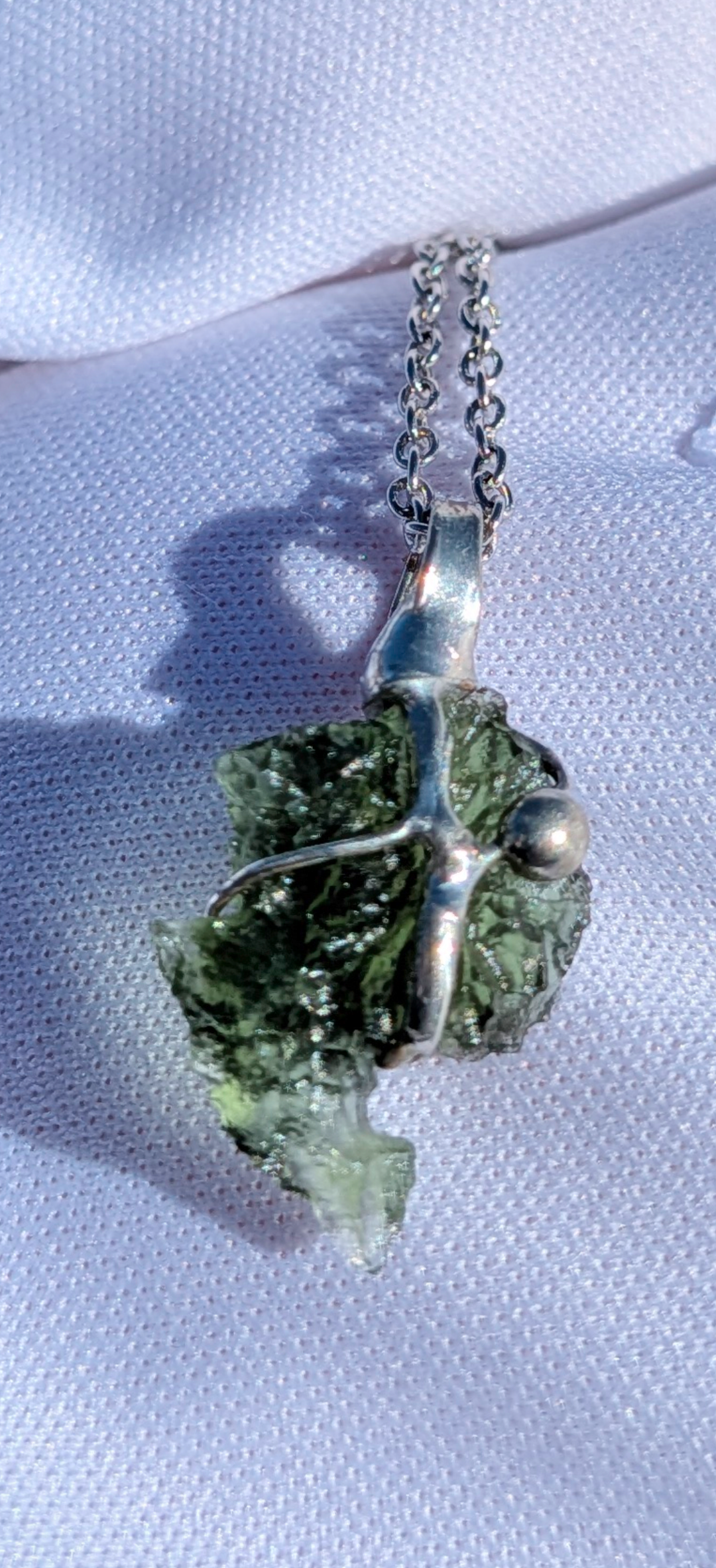 Moldavite Hand-Made Pendant #6 - 1.69g
