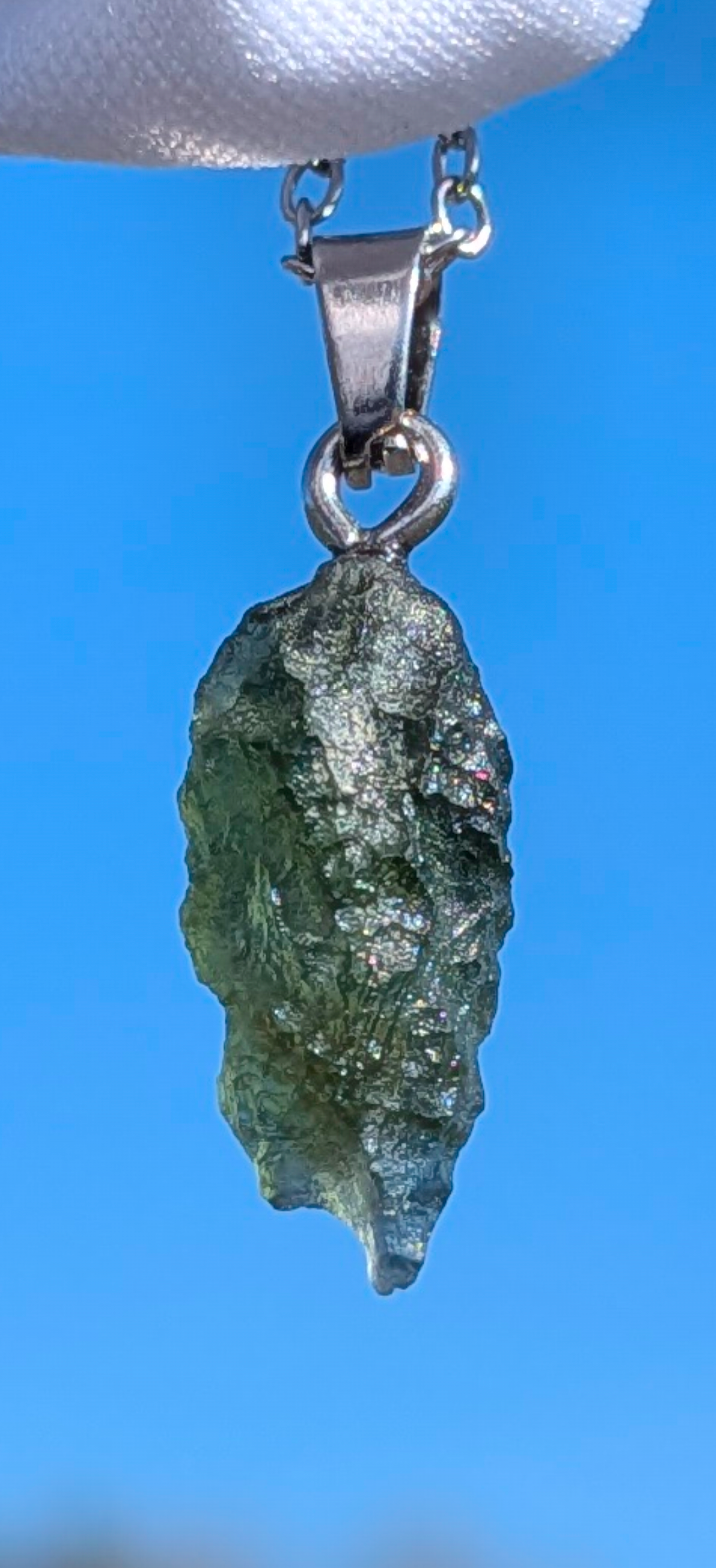 Moldavite Hand-Made Pendant #7 - 1.24g