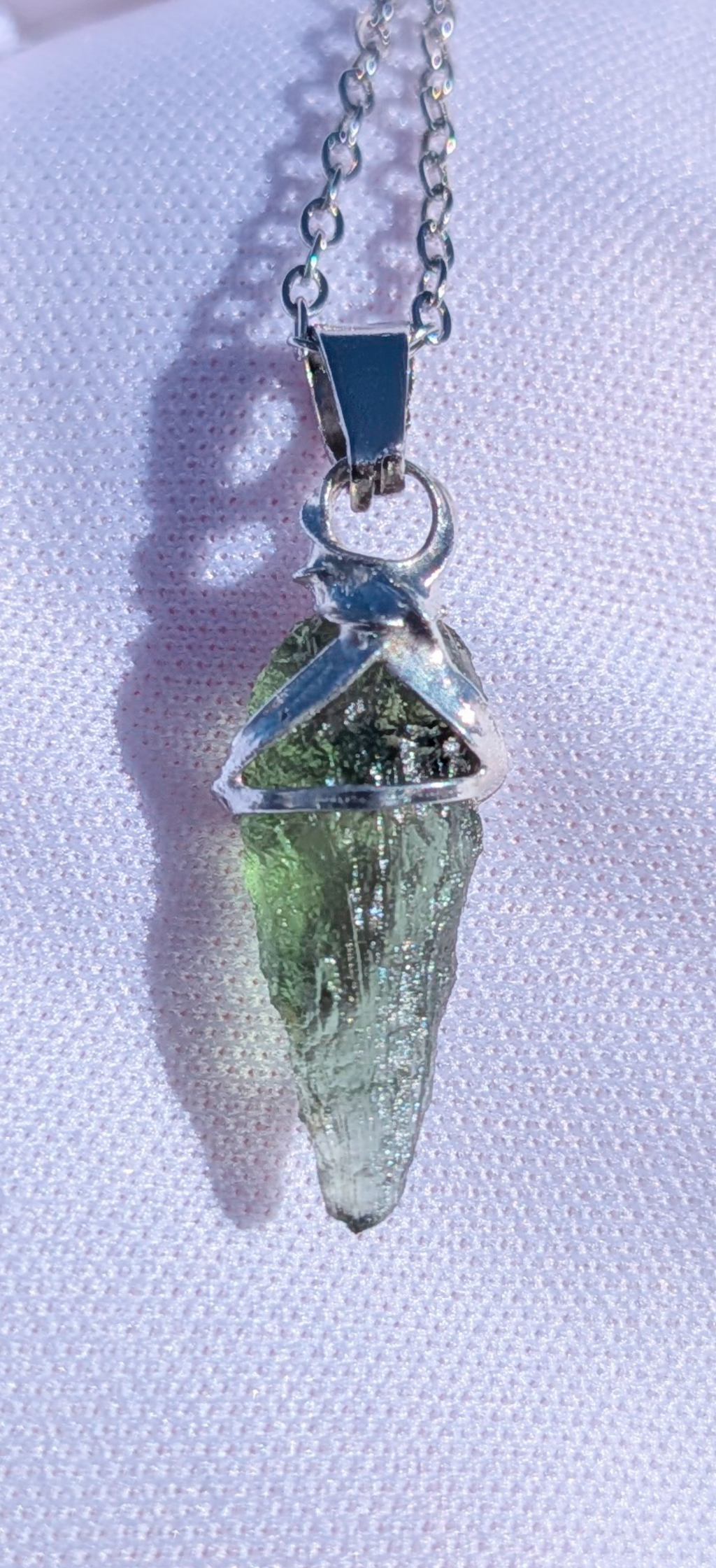 Moldavite Hand-Made Pendant #8 - 1.02g