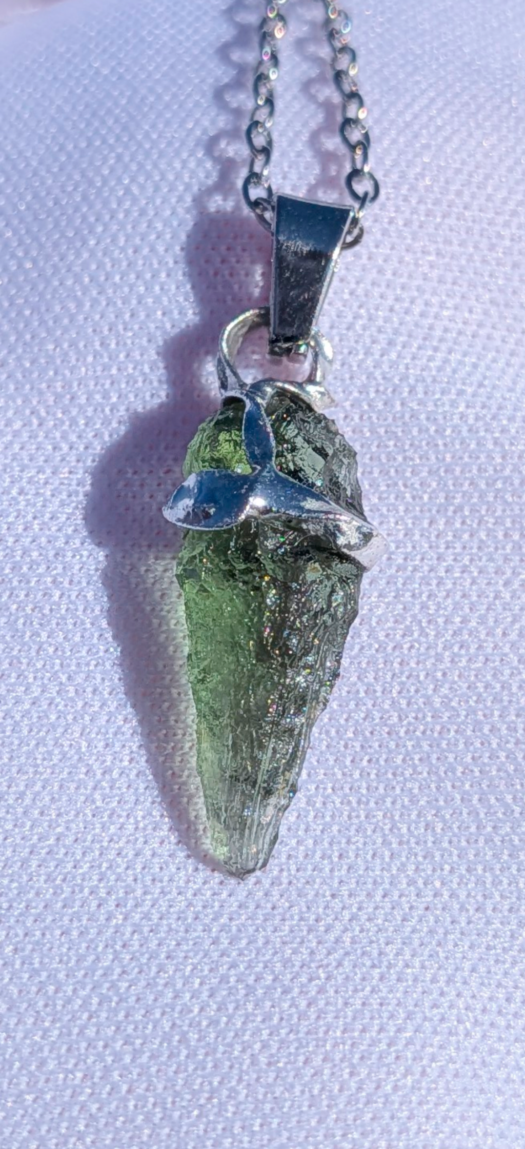 Moldavite Hand-Made Pendant #8 - 1.02g