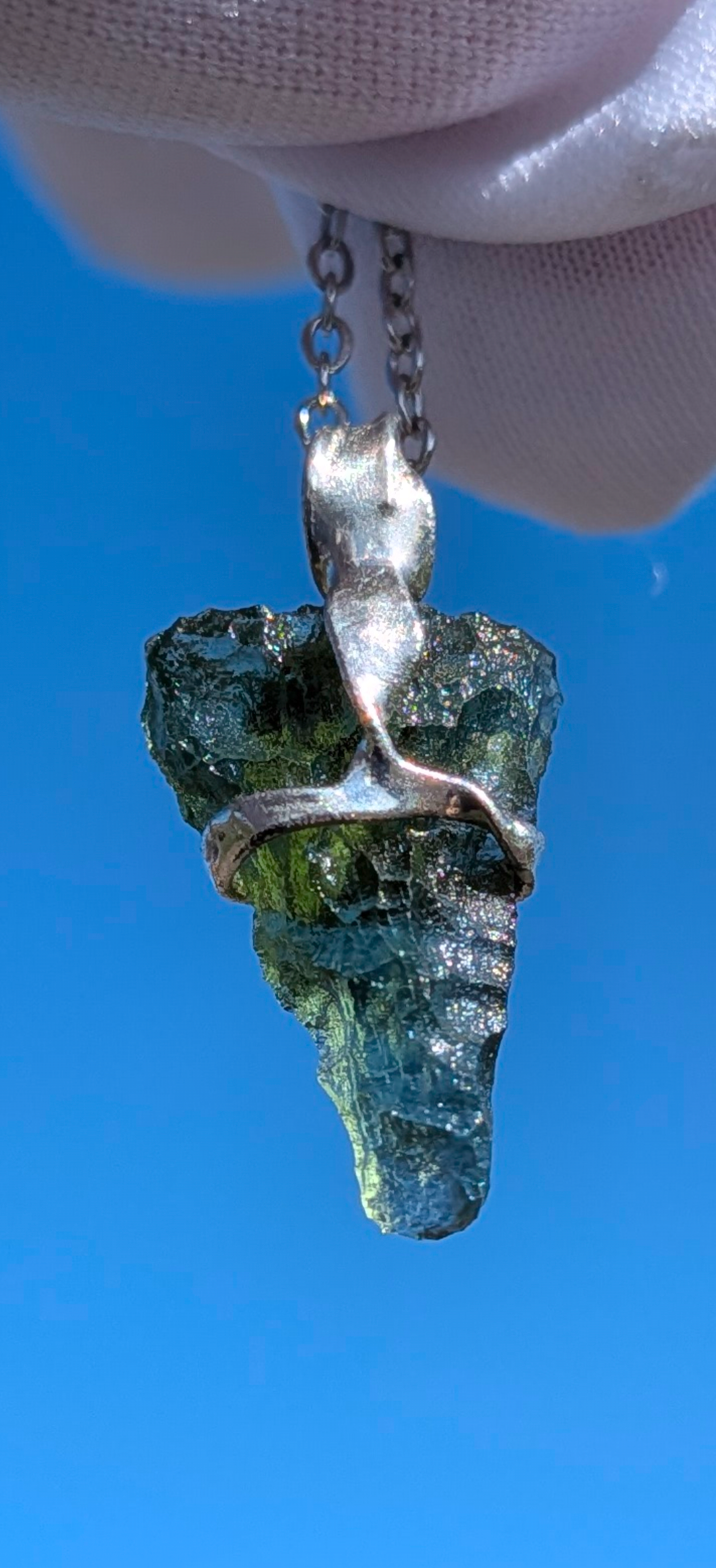 Moldavite-Hand Made Pendant #9 - 1.42g