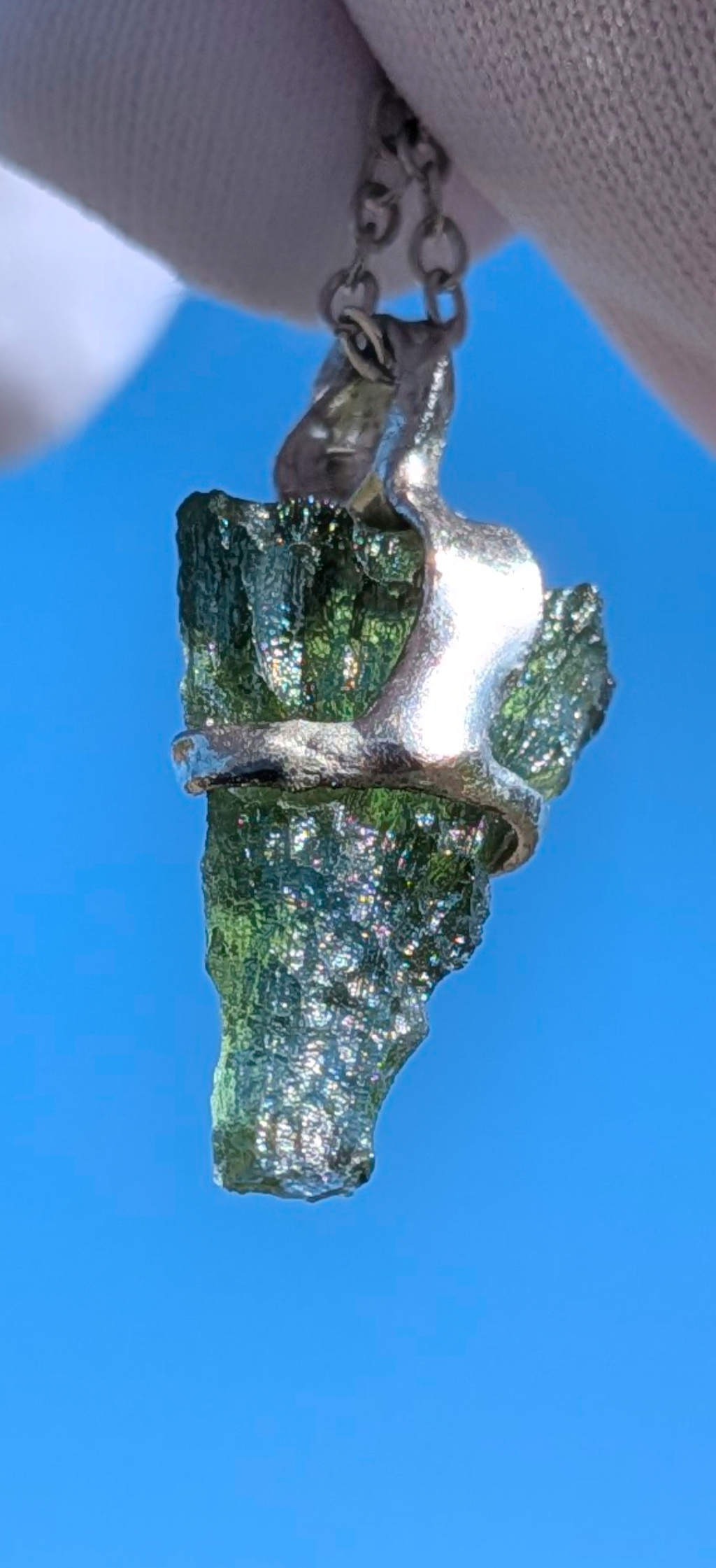 Moldavite-Hand Made Pendant #9 - 1.42g