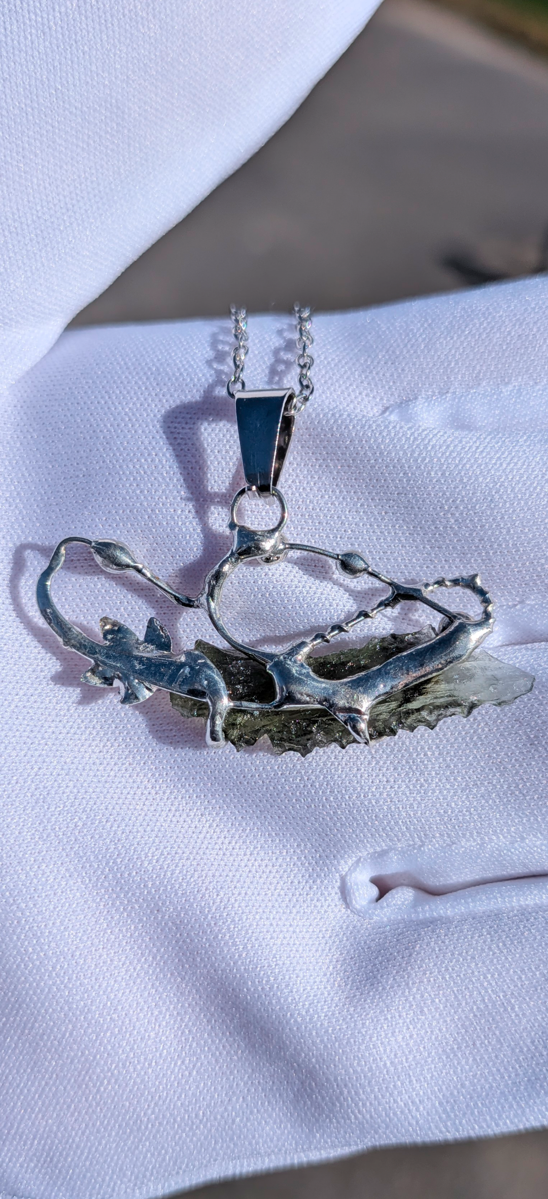 Moldavite Hand-Made Pendant #12 - 3.34g