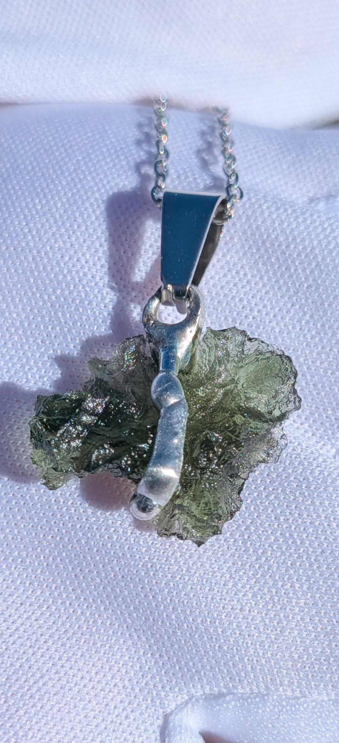 Moldavite Hand-Made Pendant #13 - 1.97g