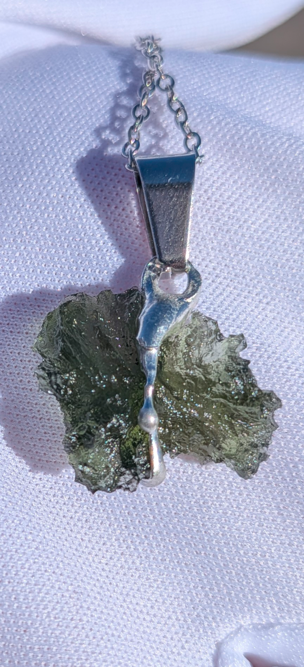 Moldavite Hand-Made Pendant #13 - 1.97g
