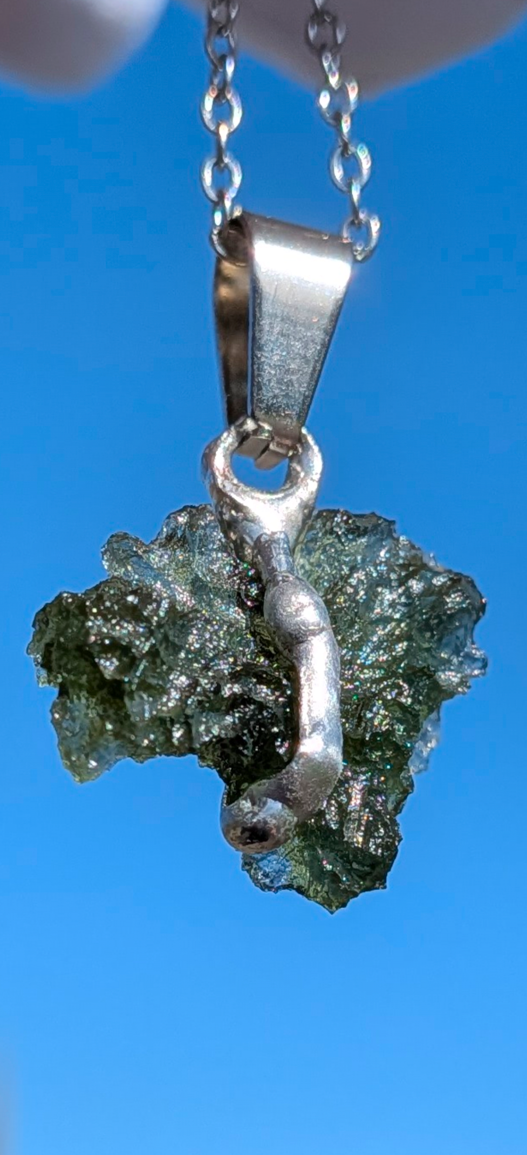 Moldavite Hand-Made Pendant #13 - 1.97g