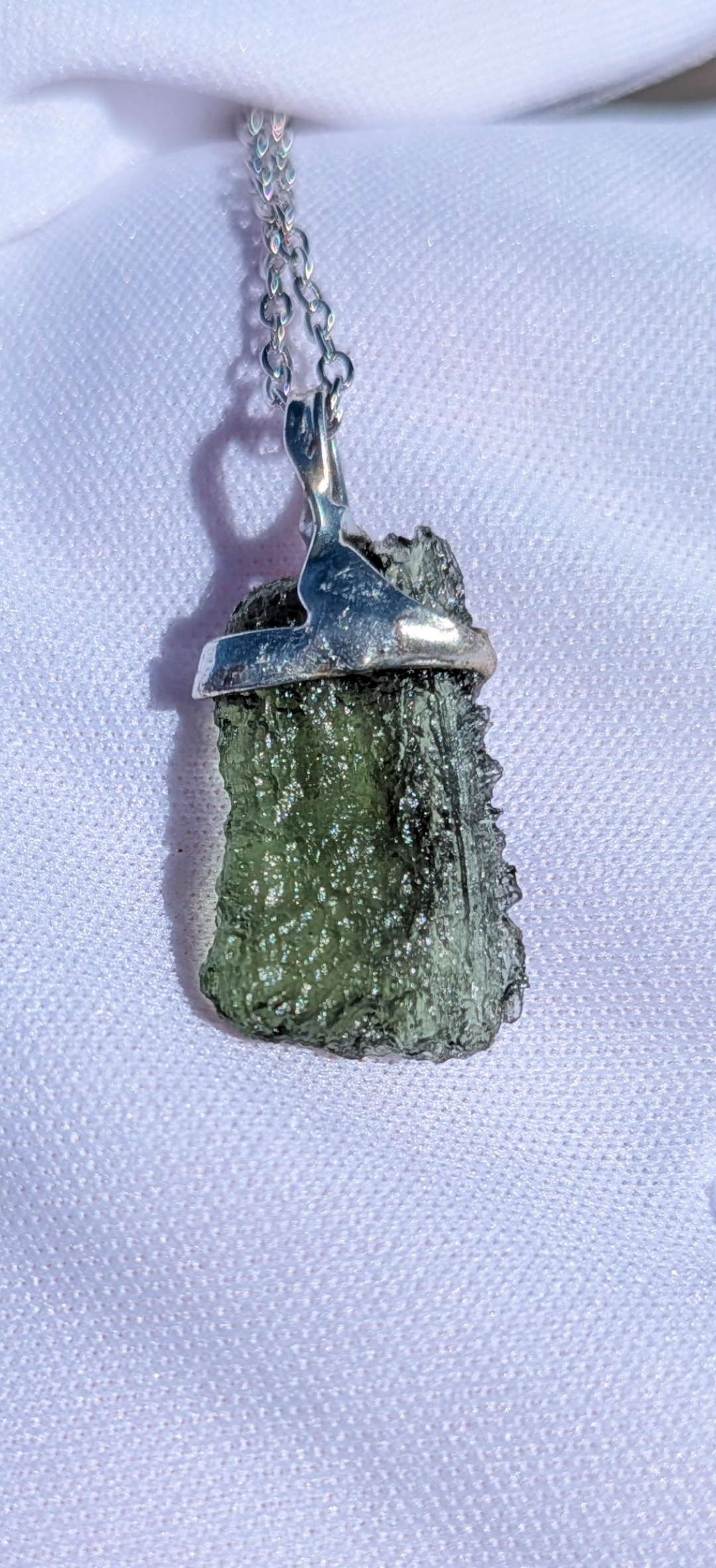 Moldavite Hand-Made Pendant #14 - 2.09g