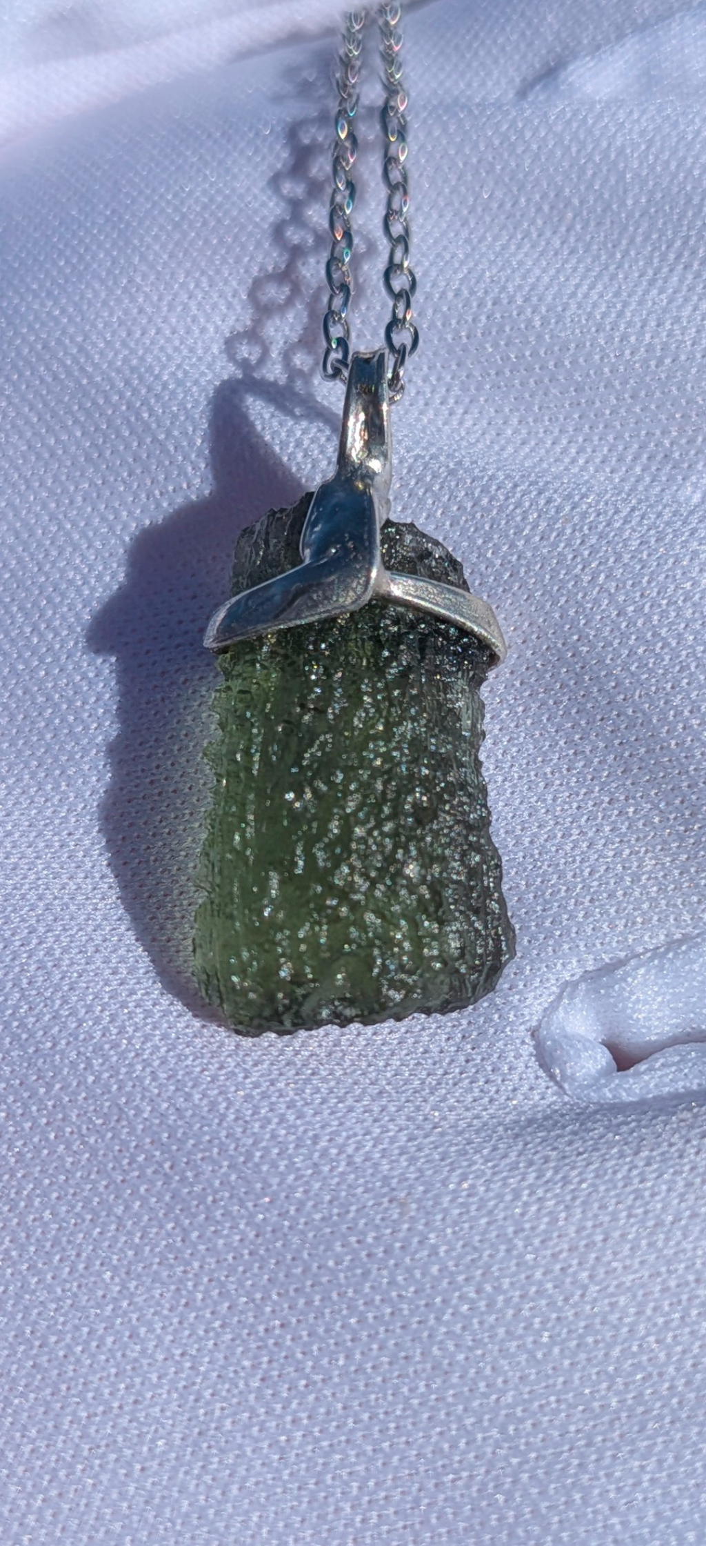 Moldavite Hand-Made Pendant #14 - 2.09g