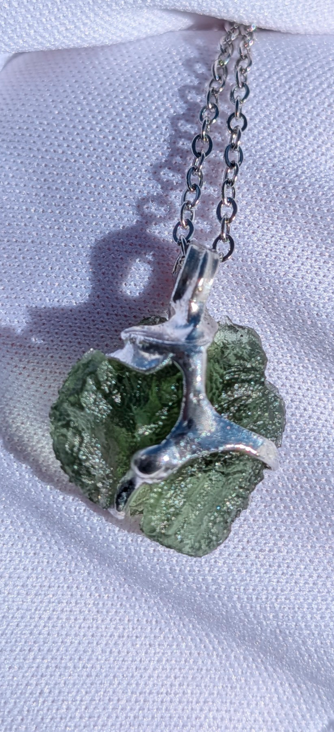 Moldavite Hand-Made Pendant #16 - 2.29g