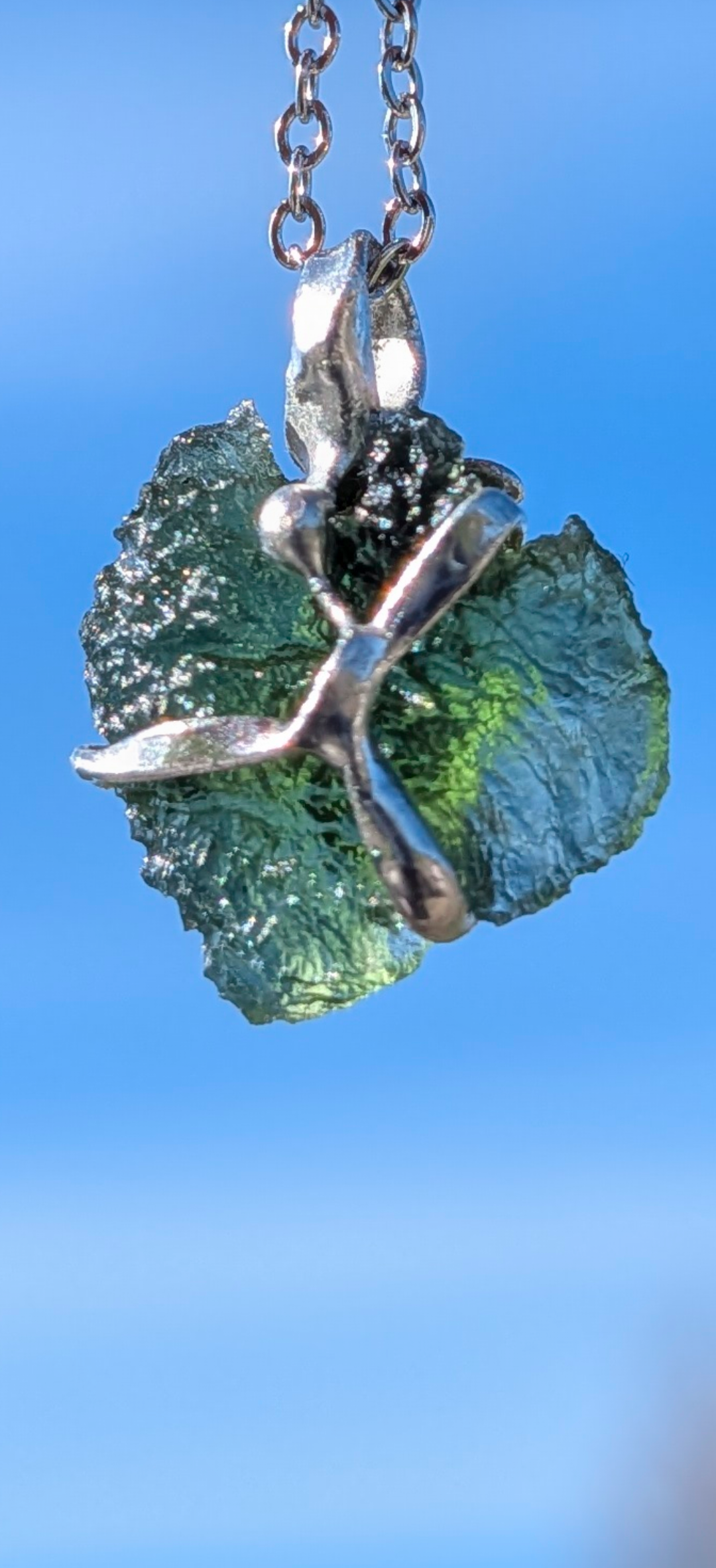 Moldavite Hand-Made Pendant #16 - 2.29g