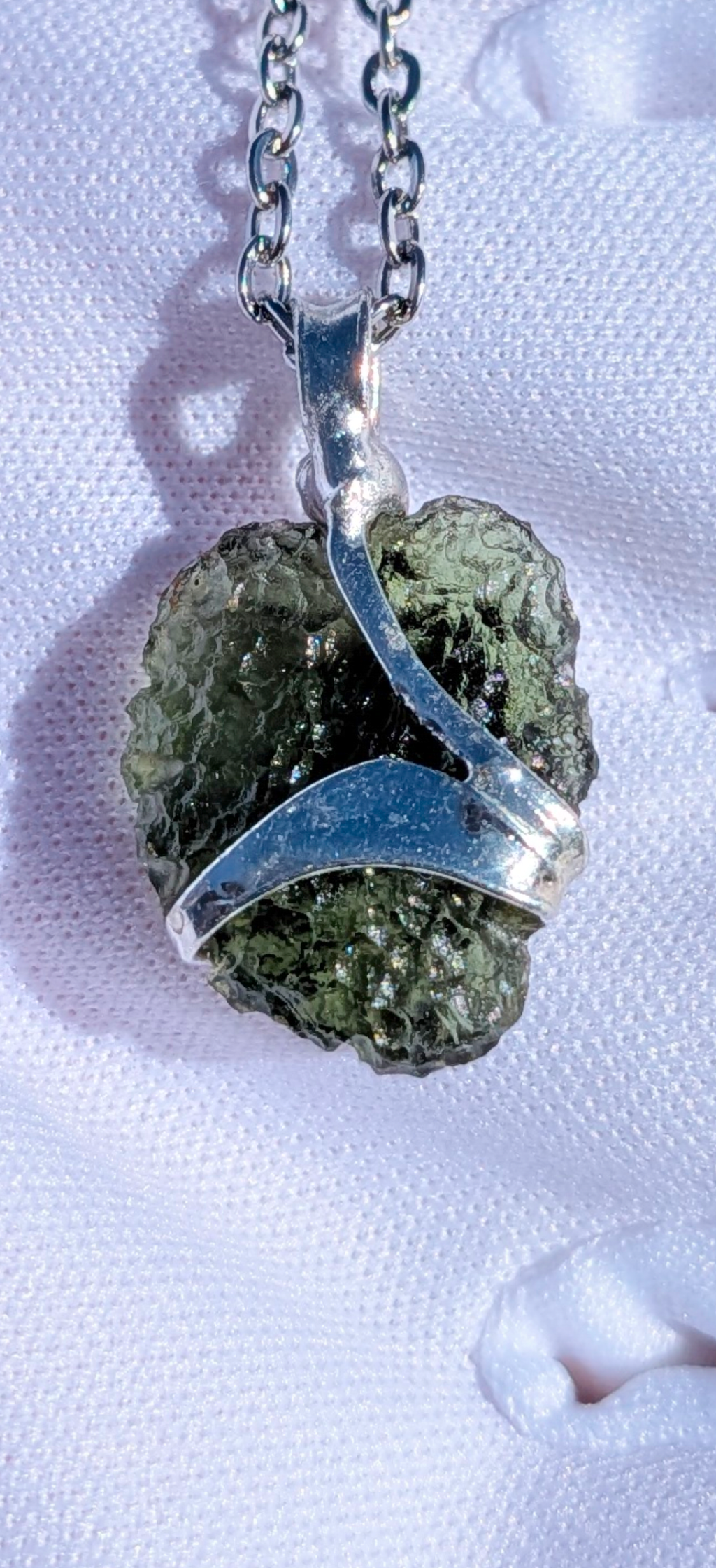 Moldavite Hand-Made Pendant #17 - 2.27g