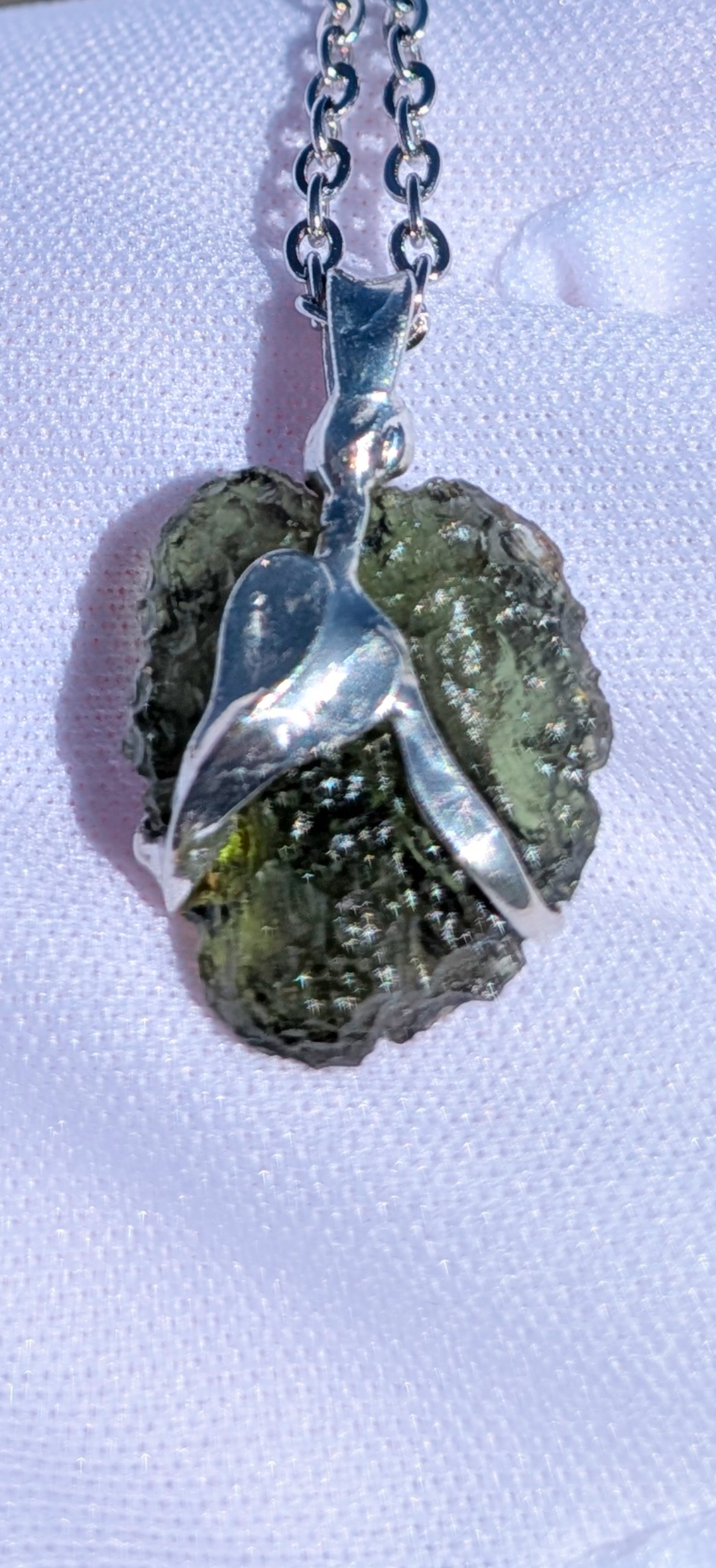 Moldavite Hand-Made Pendant #17 - 2.27g