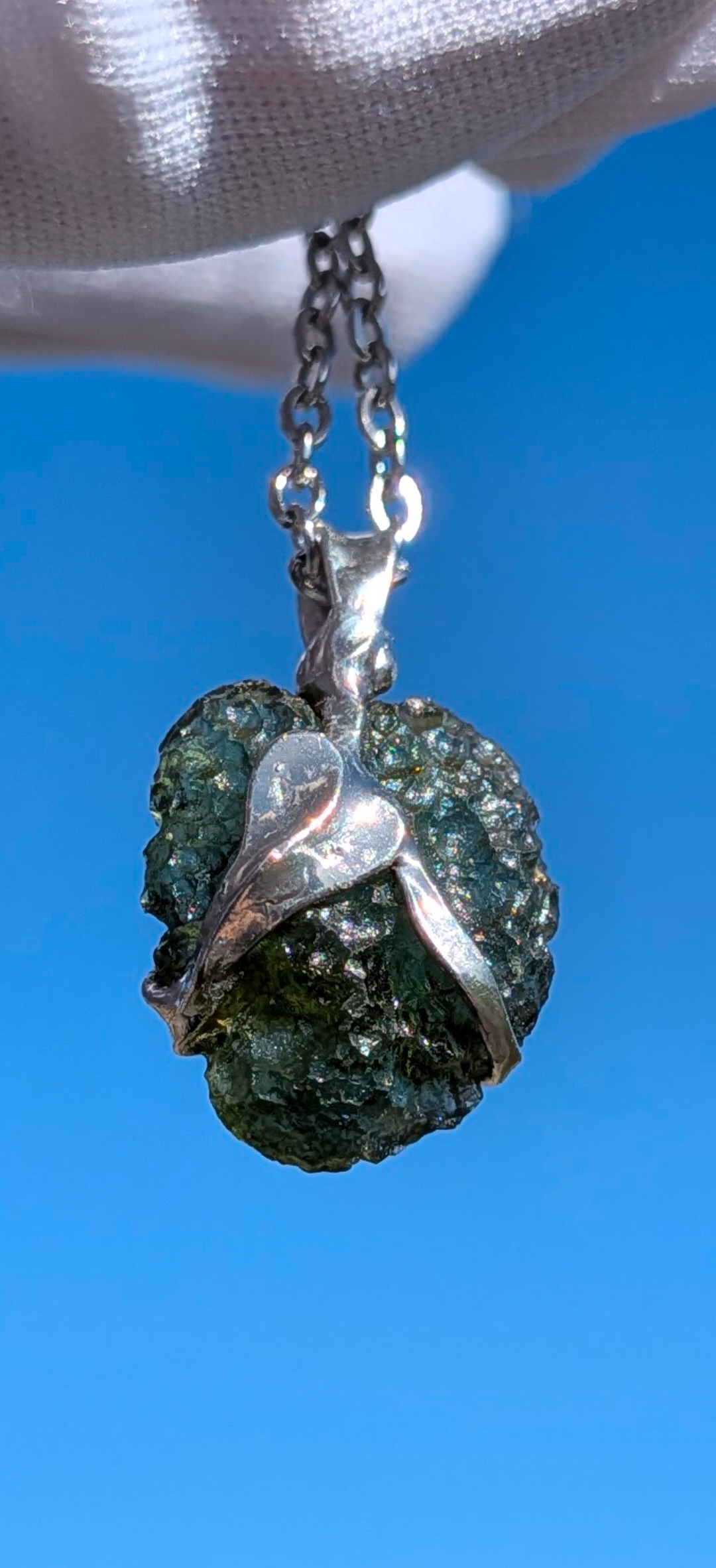 Moldavite Hand-Made Pendant #17 - 2.27g