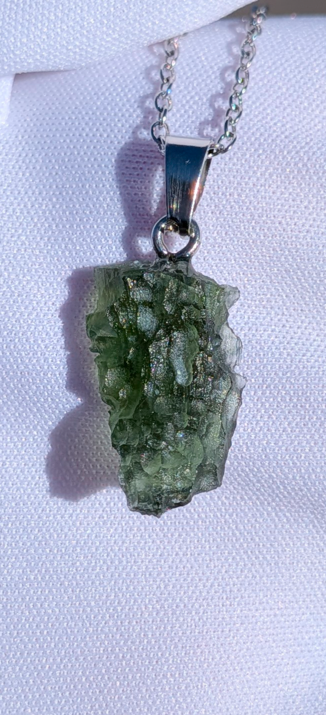 Moldavite Hand-Made Pendant #18 - 2.04g