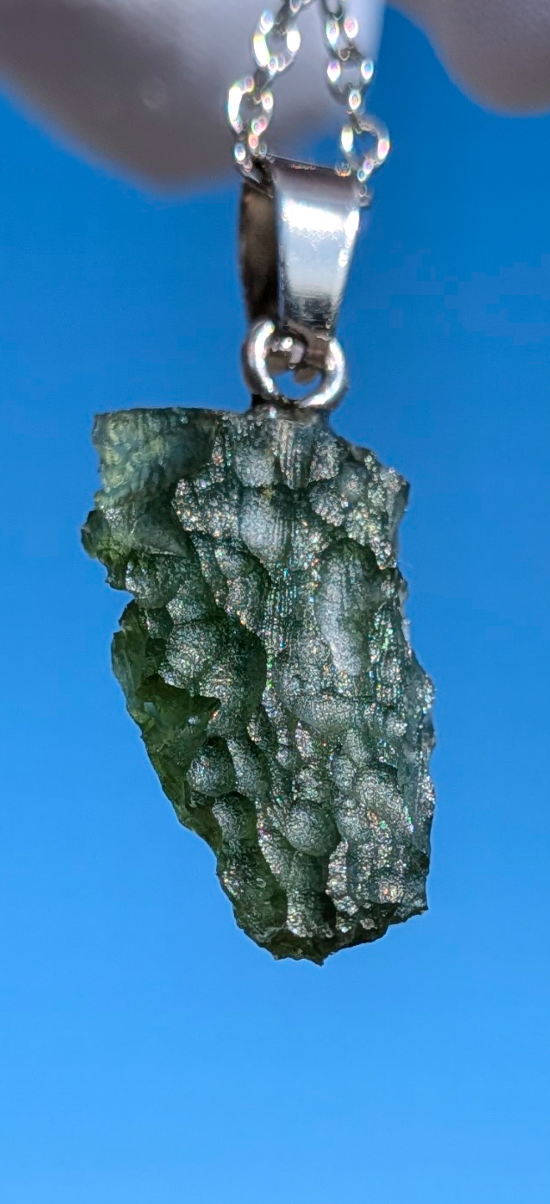 Moldavite Hand-Made Pendant #18 - 2.04g
