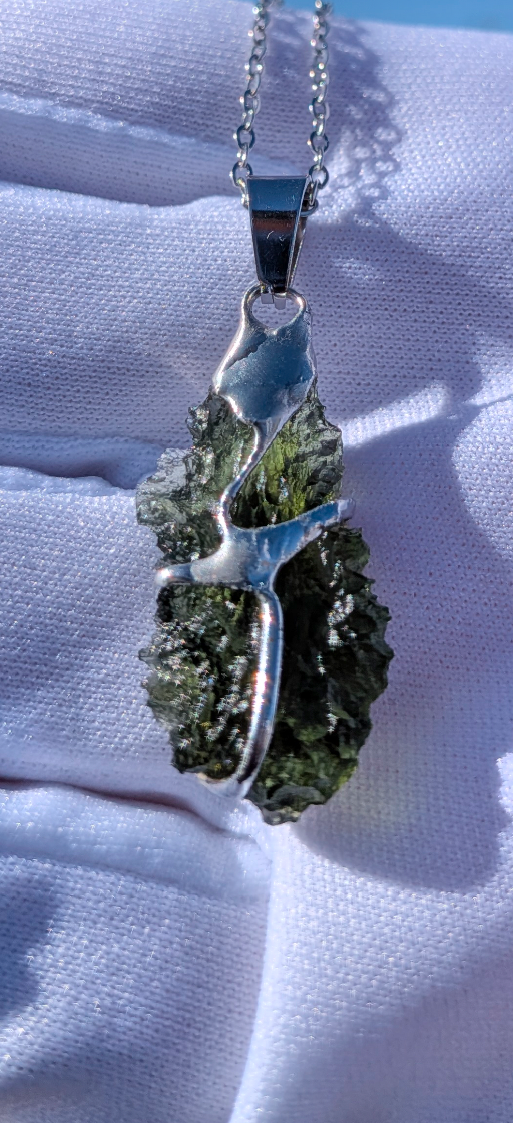Moldavite Hand-Made Pendant #20 - 3.28g