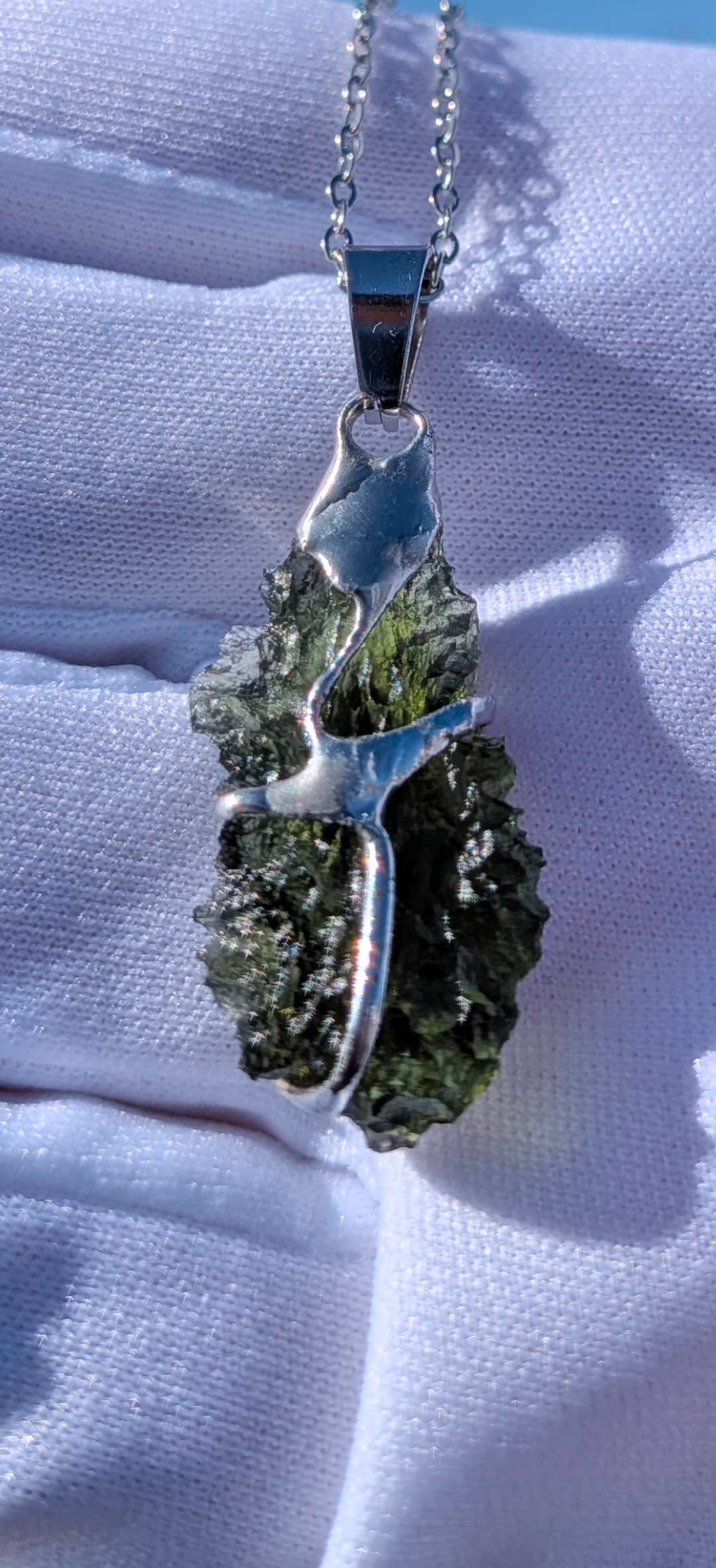Moldavite Hand-Made Pendant #20 - 3.28g
