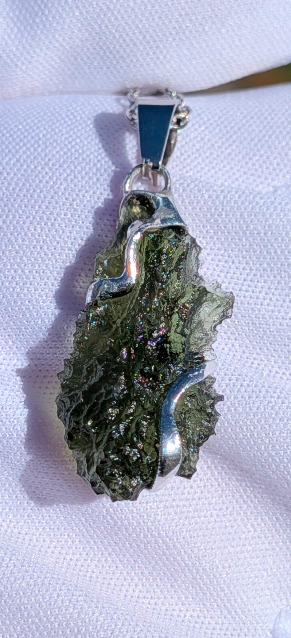 Moldavite Hand-Made Pendant #20 - 3.28g