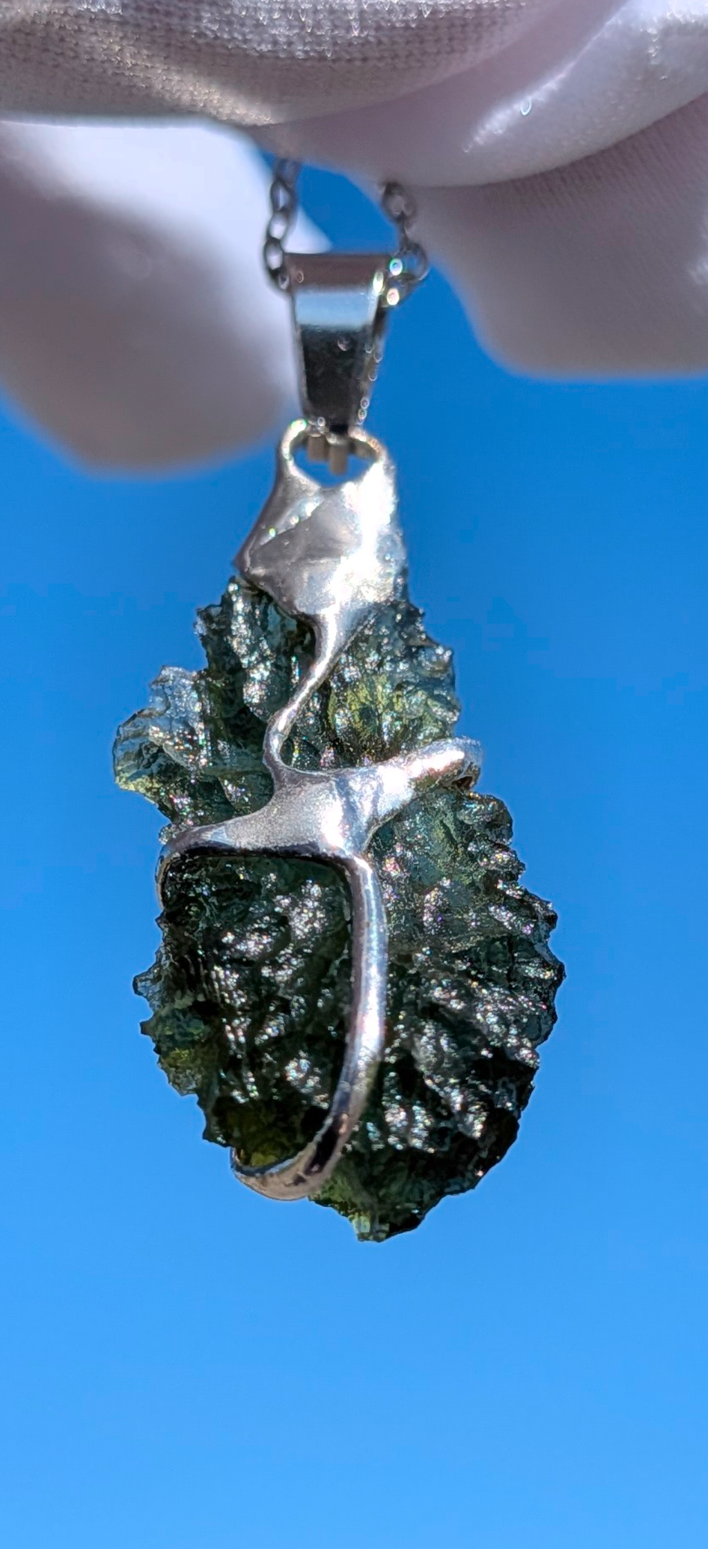 Moldavite Hand-Made Pendant #20 - 3.28g