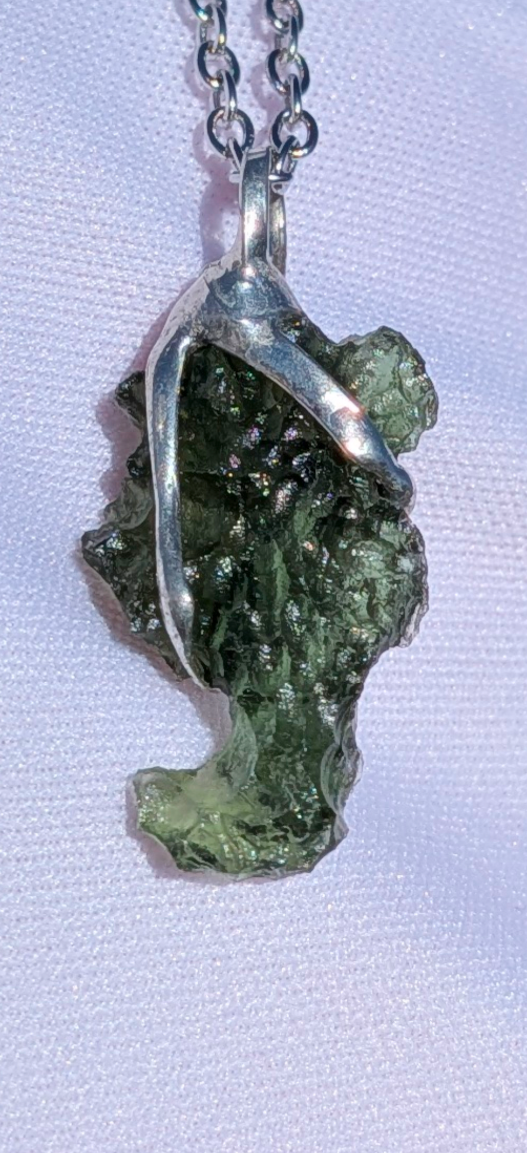 Moldavite Hand-Made Pendant #21 - 2.71