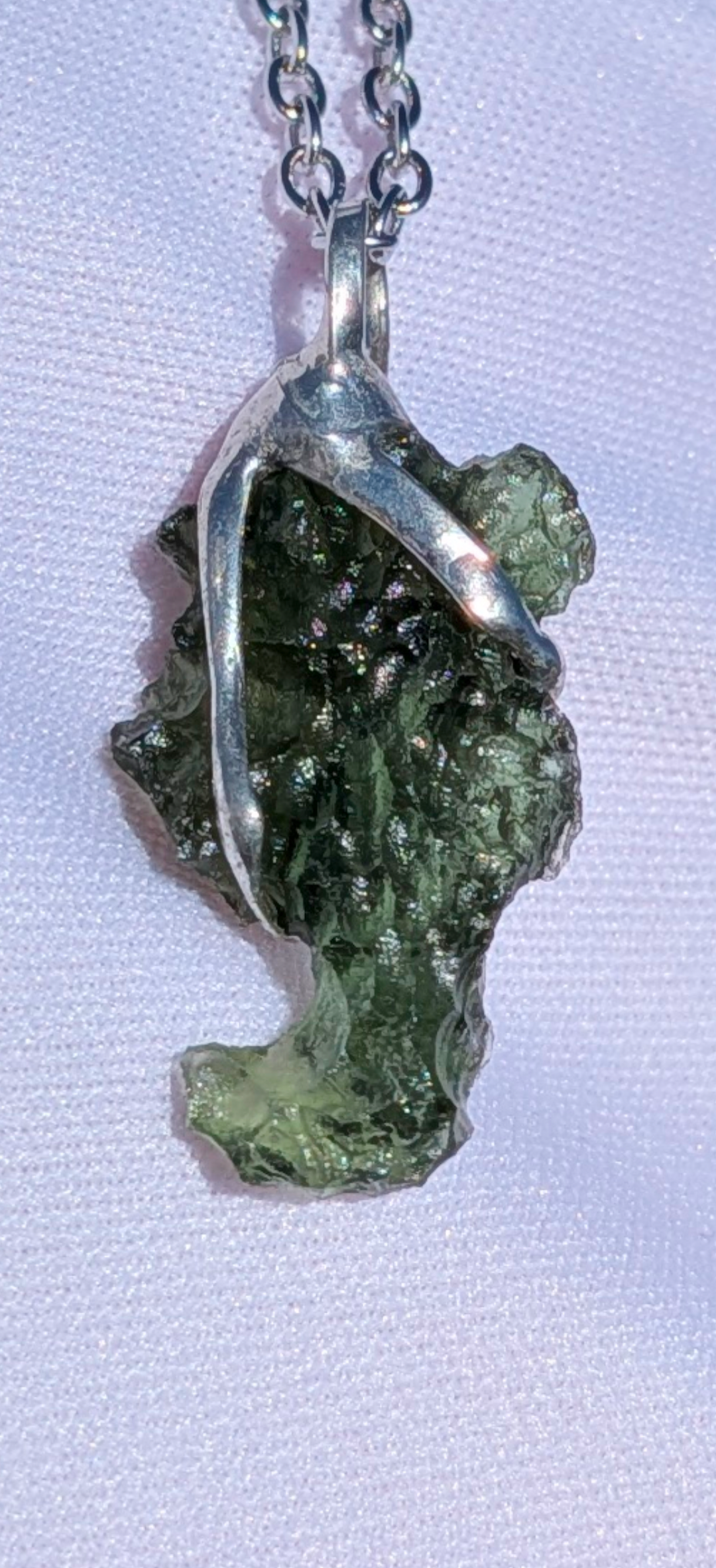 Moldavite Hand-Made Pendant #21 - 2.71