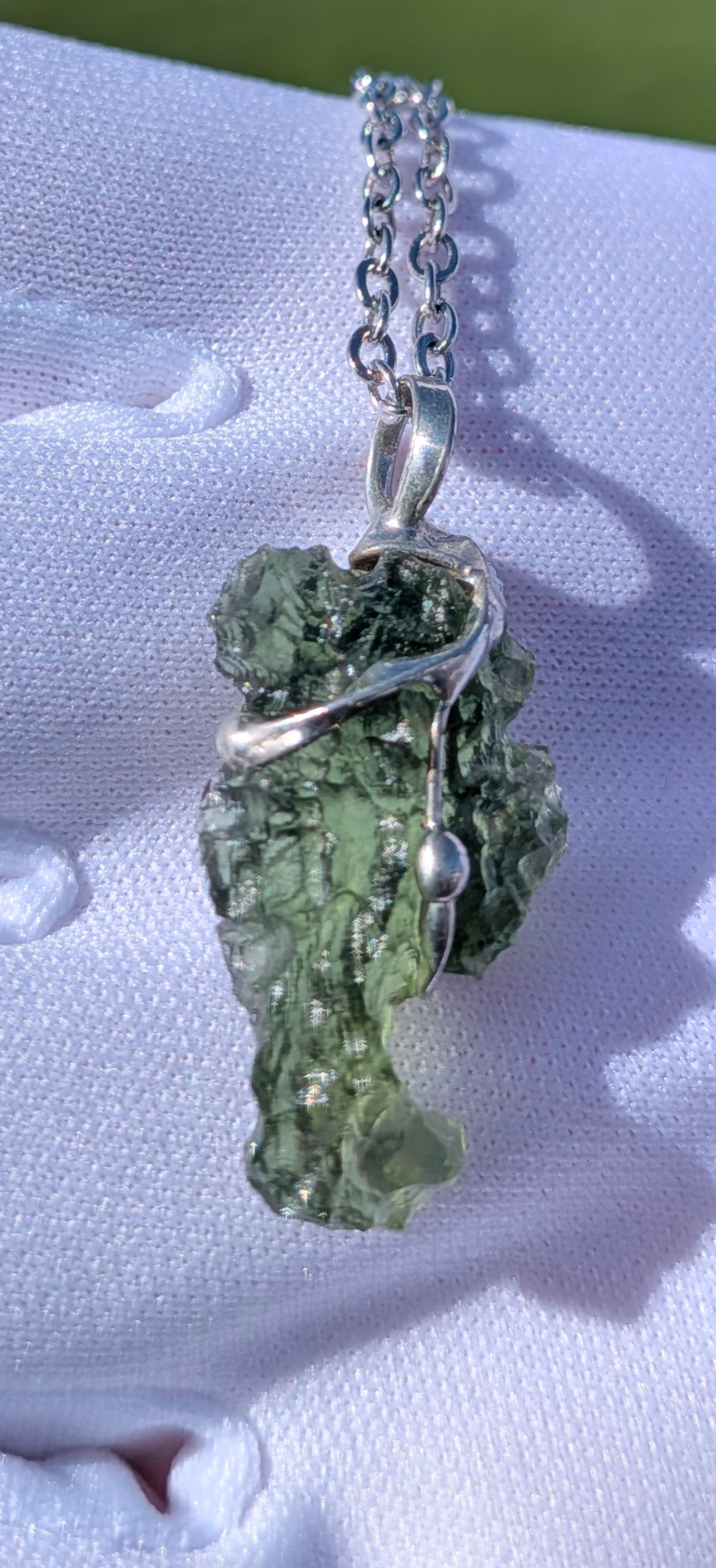 Moldavite Hand-Made Pendant #21 - 2.71