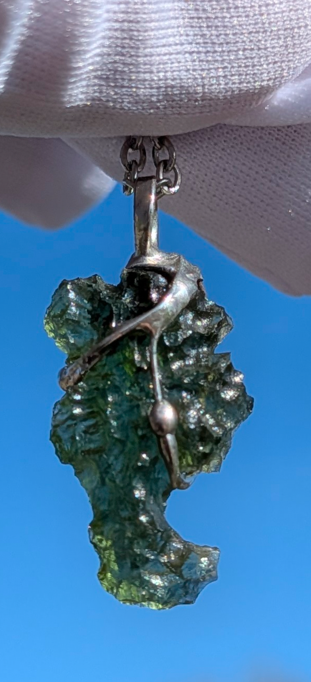 Moldavite Hand-Made Pendant #21 - 2.71
