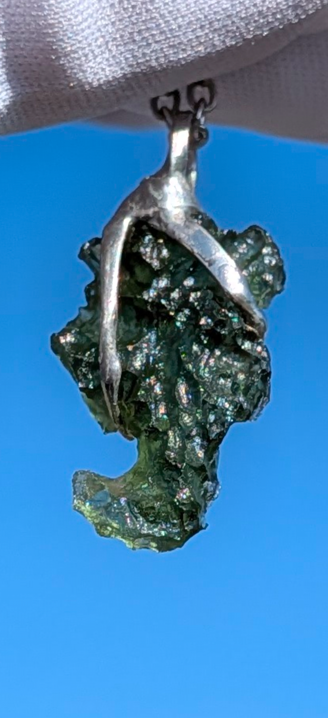 Moldavite Hand-Made Pendant #21 - 2.71