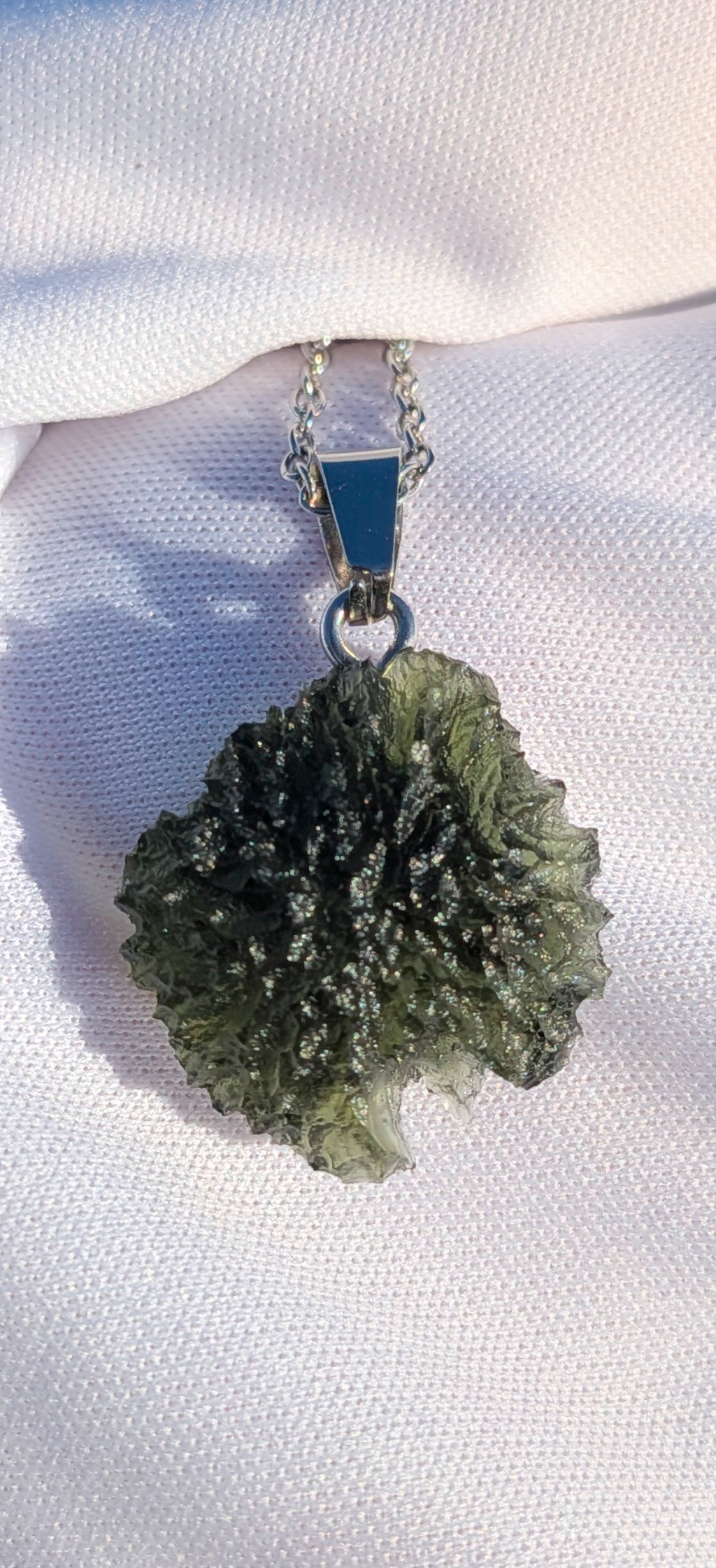 Moldavite Hand-Made Pendant #23 - 2.71g