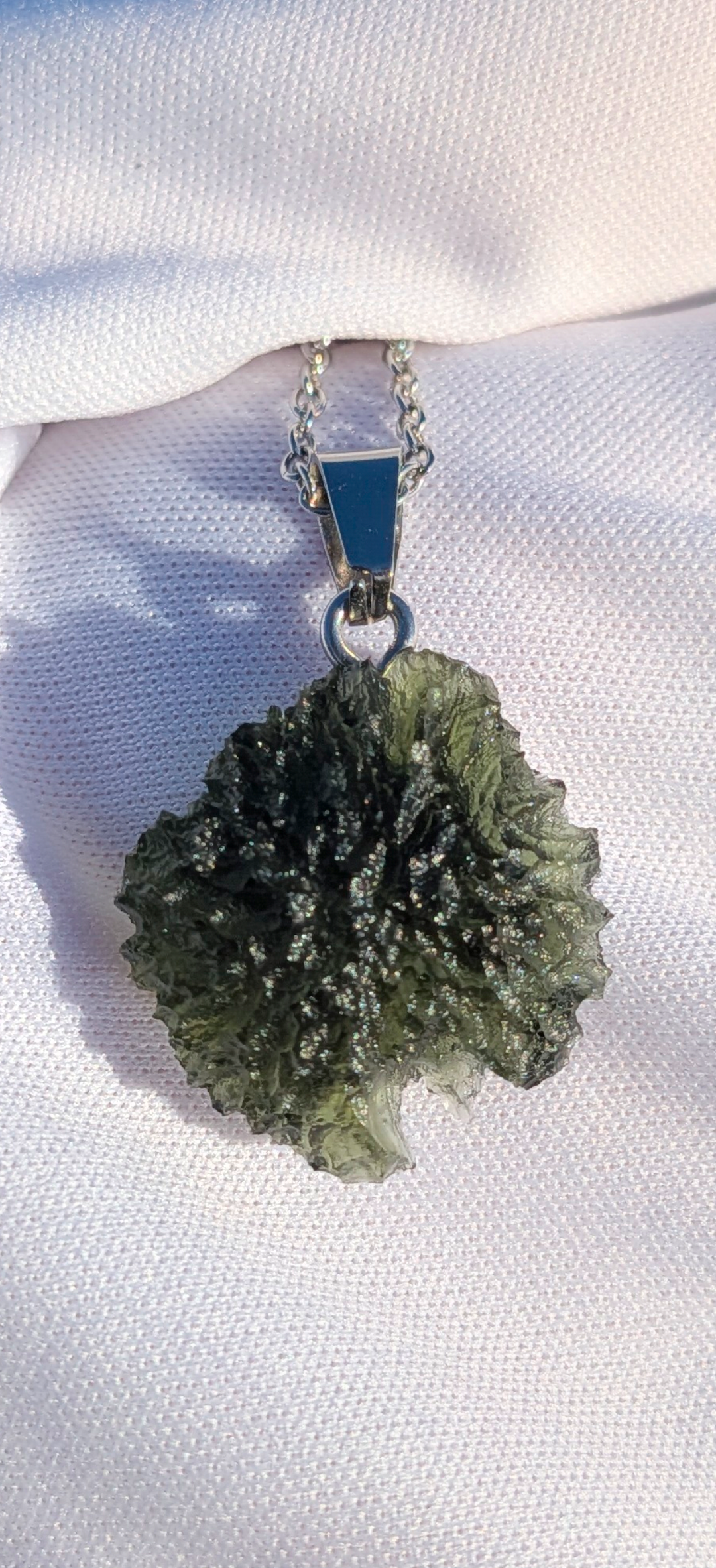 Moldavite Hand-Made Pendant #23 - 2.71g