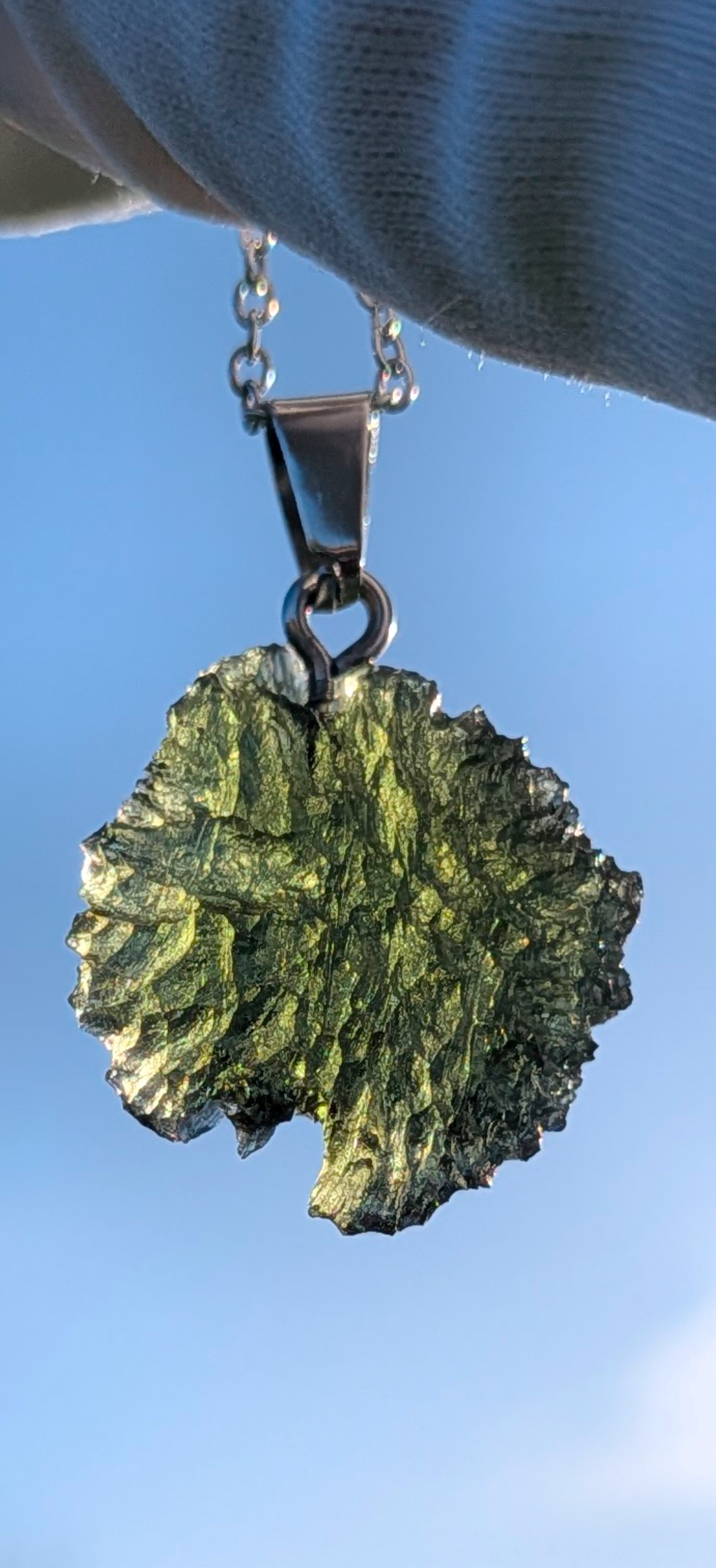 Moldavite Hand-Made Pendant #23 - 2.71g