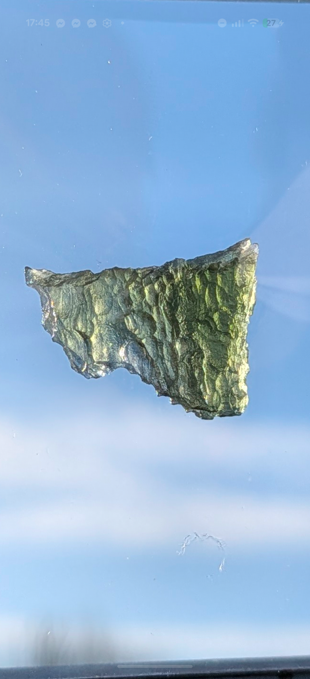 Small Moldavite From Chrastany #9 - 1.33g