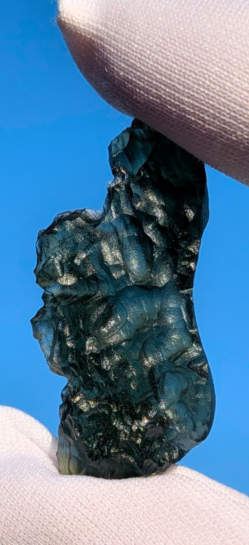 A+++ Grade Moldavite From Besednice - Stoh #25 - 6.03g