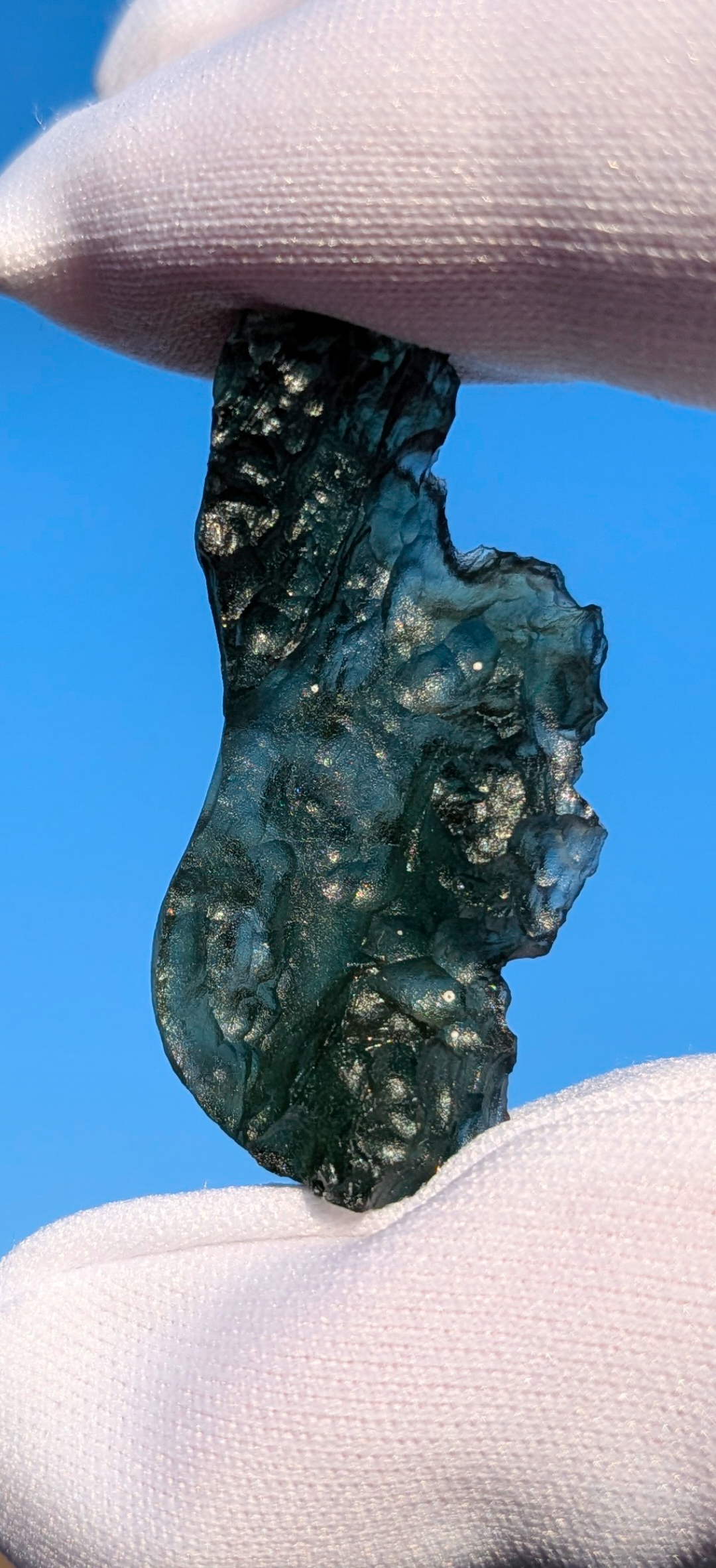 A+++ Grade Moldavite From Besednice - Stoh #25 - 6.03g