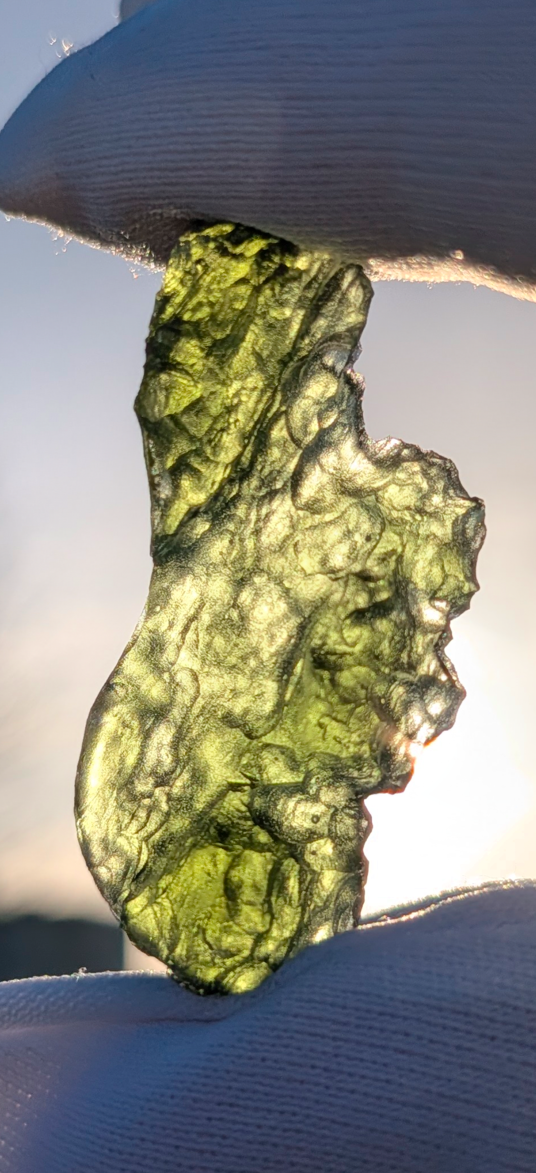 A+++ Grade Moldavite From Besednice - Stoh #25 - 6.03g
