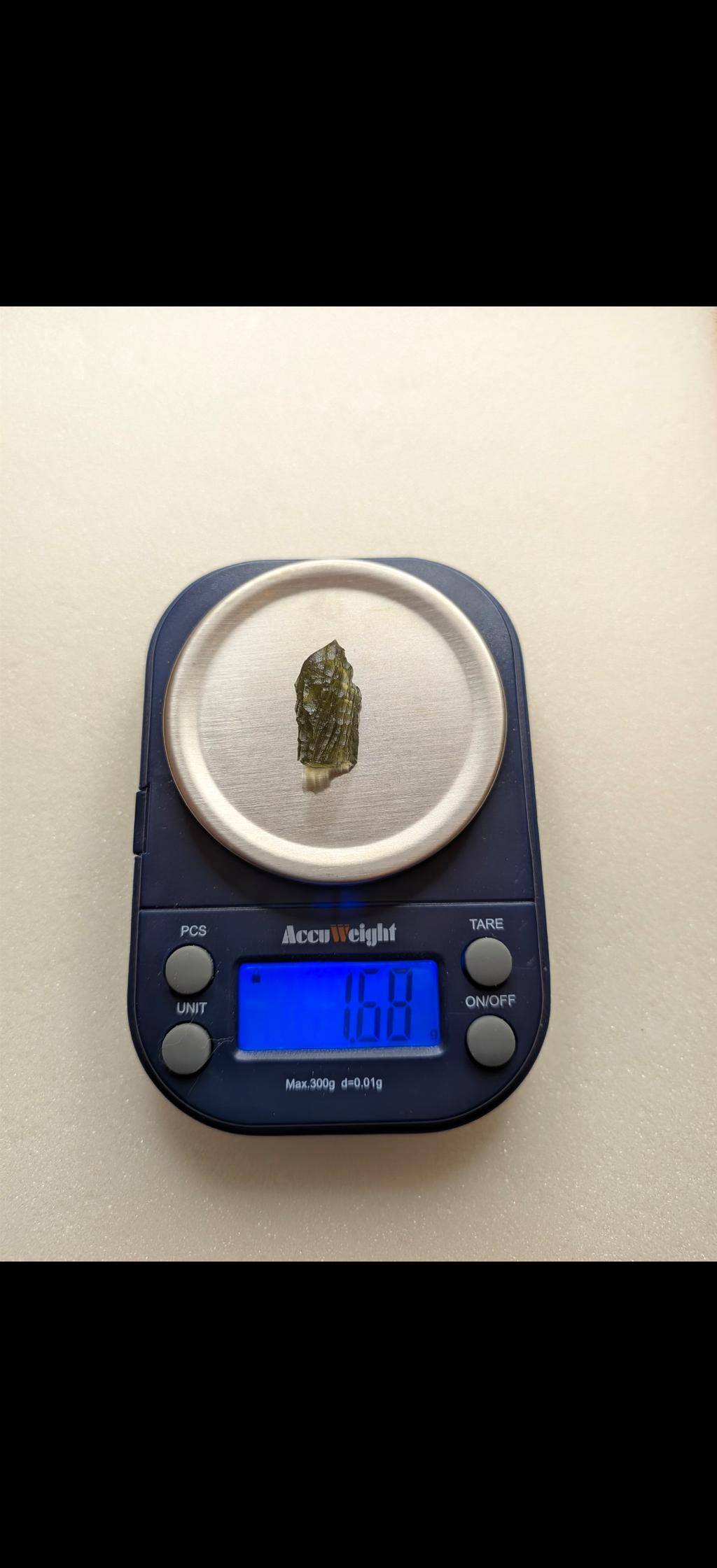 Small Moldavite From Chrastany #4 - 1.68g