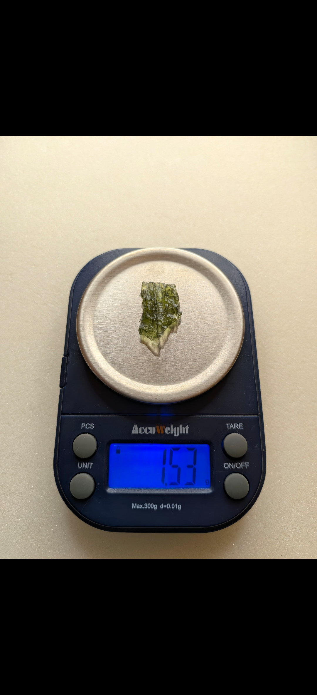 Small Moldavite From Chrastany #5 - 1.53g