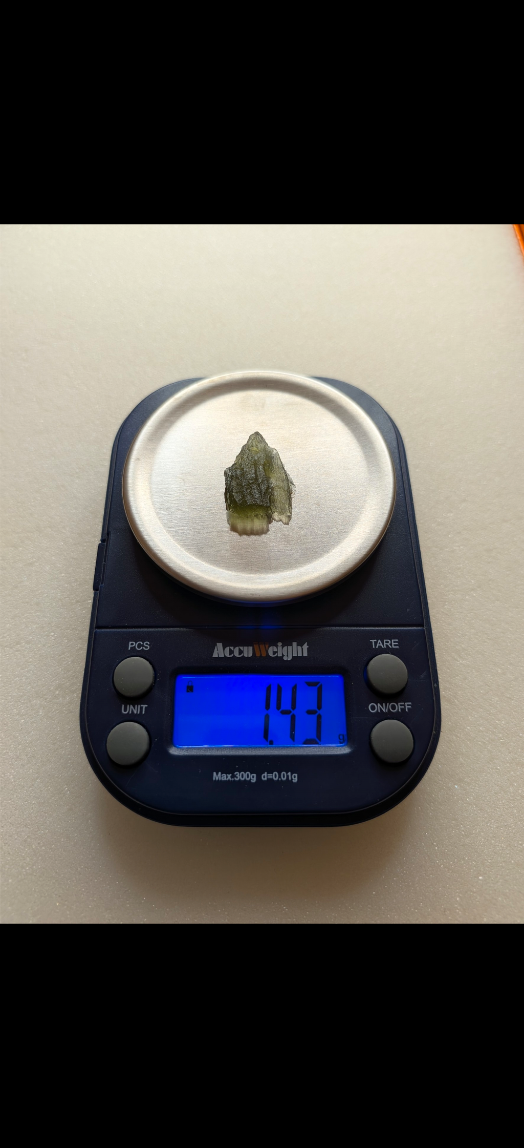 Small Moldavite From Chrastany #7 - 1.43g