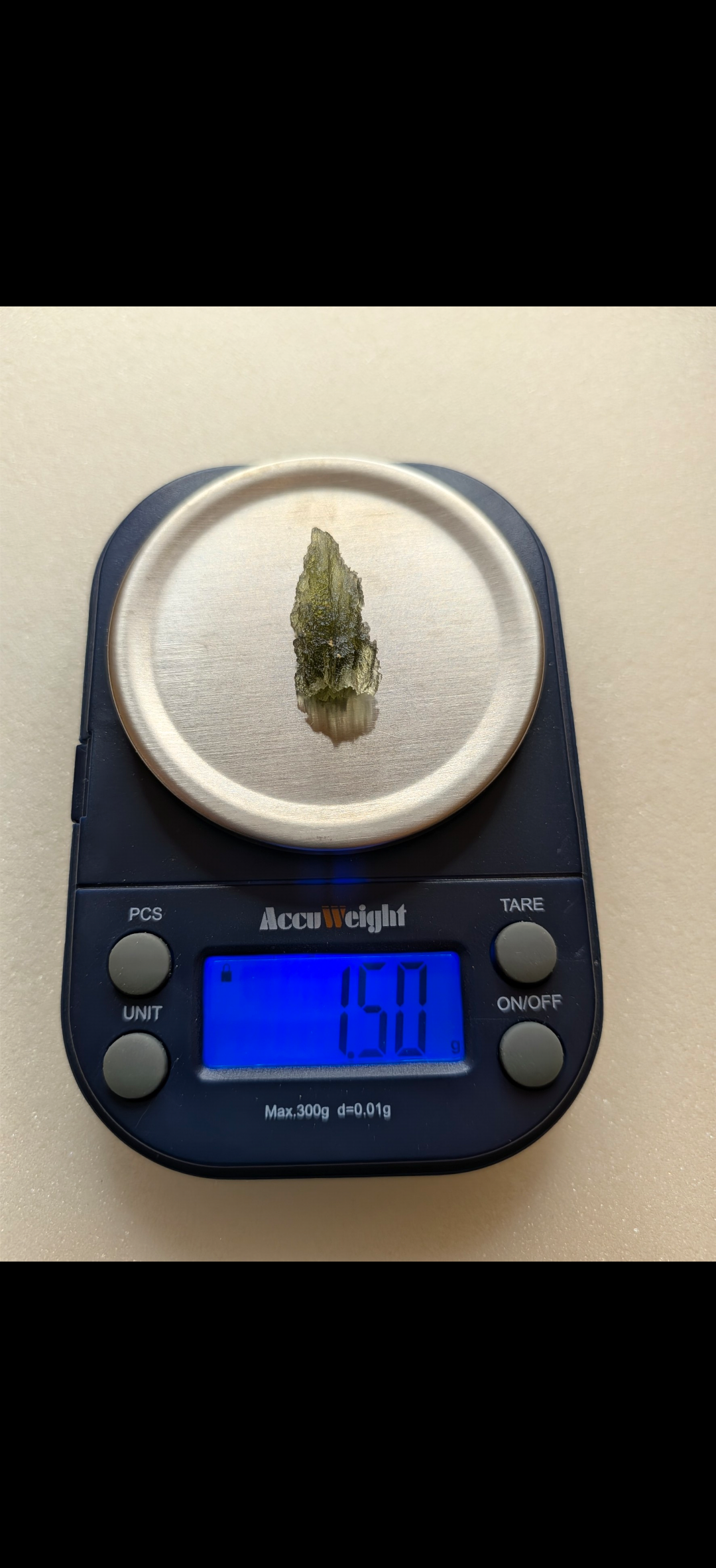 Small Moldavite From Chrastany #8 - 1.50g