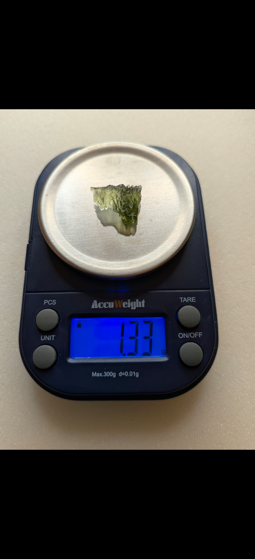 Small Moldavite From Chrastany #9 - 1.33g