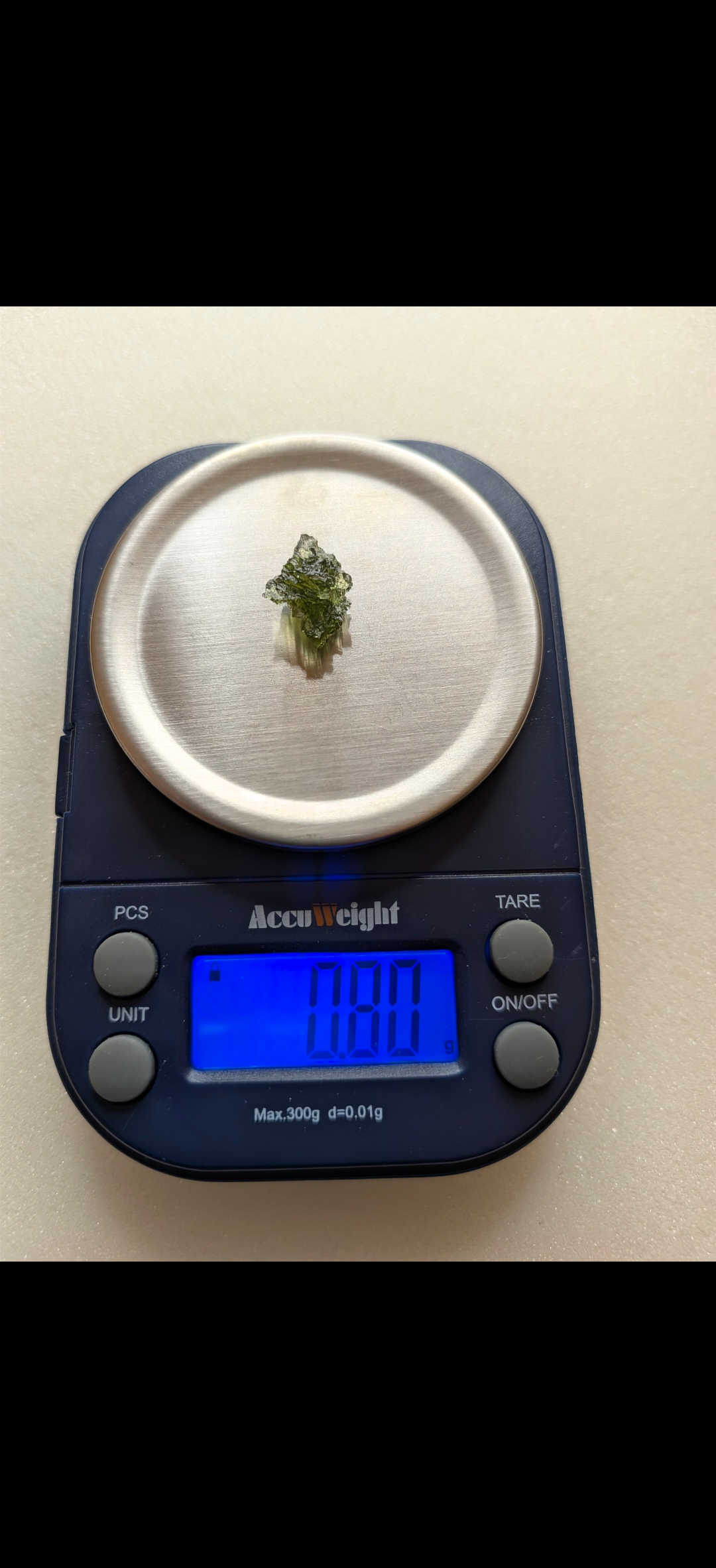 Small Moldavite From Chrastany #11 - 0.80g
