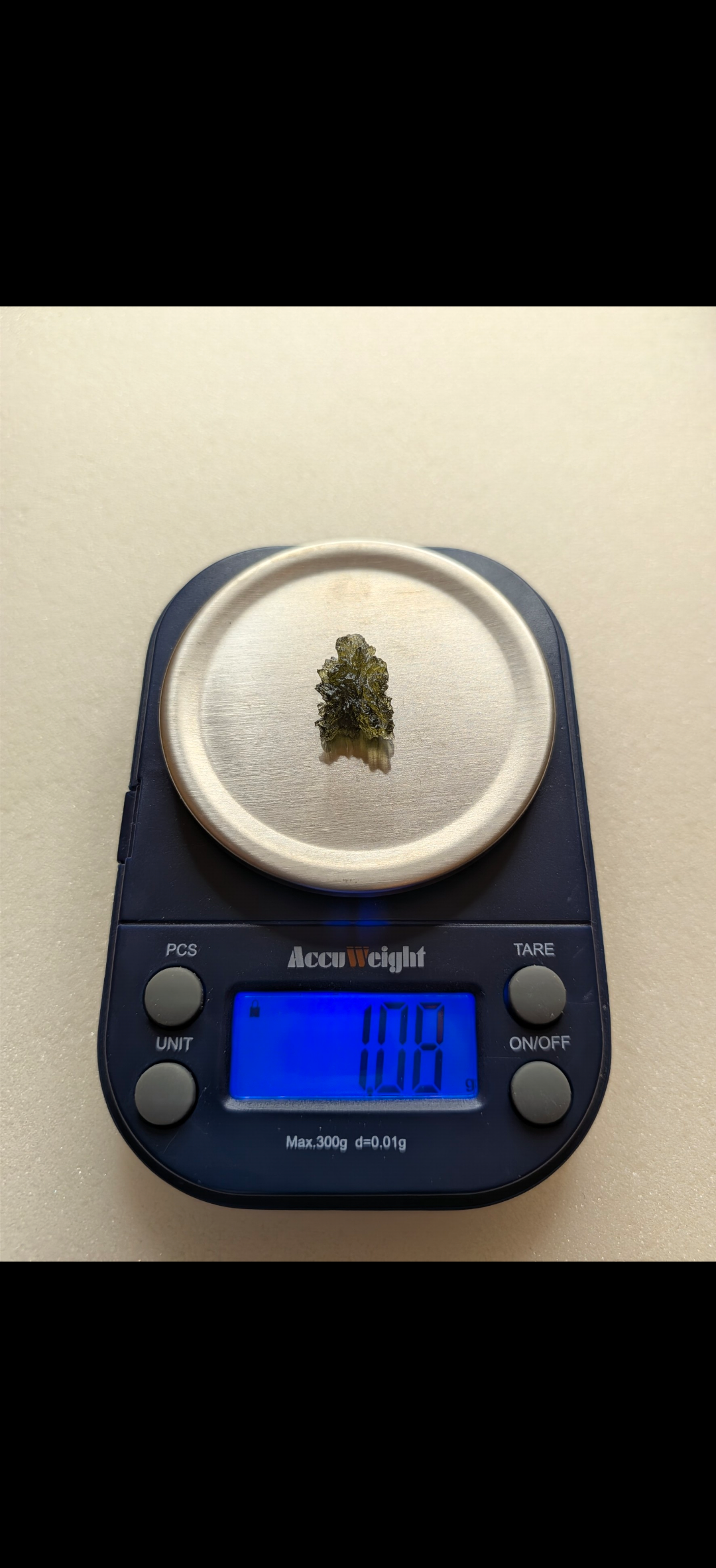 Small Moldavite From Chrastany #12 - 1.08g